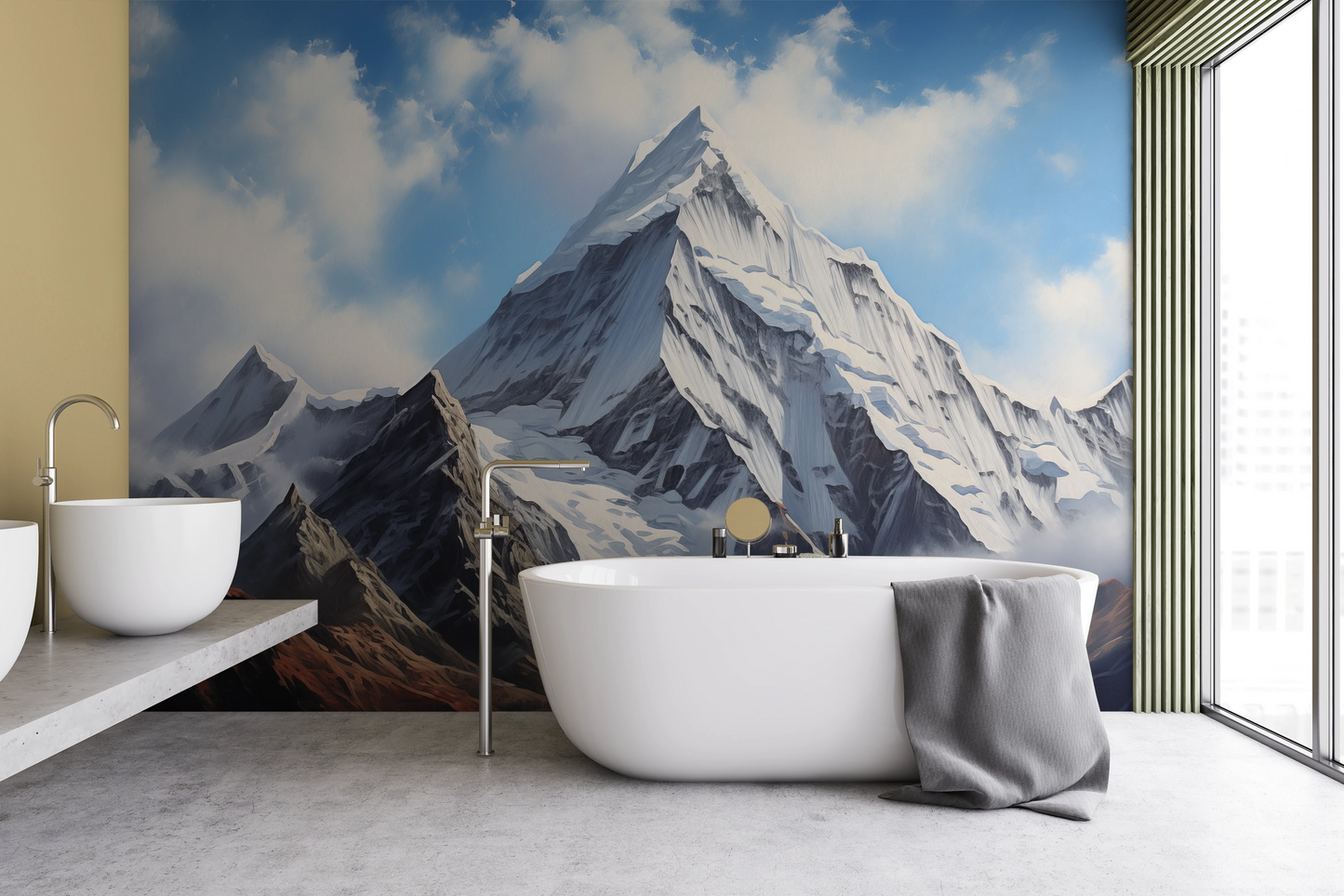 Fototapeta o nazwie Misty Peaks użyta w aranzacji wnętrza.