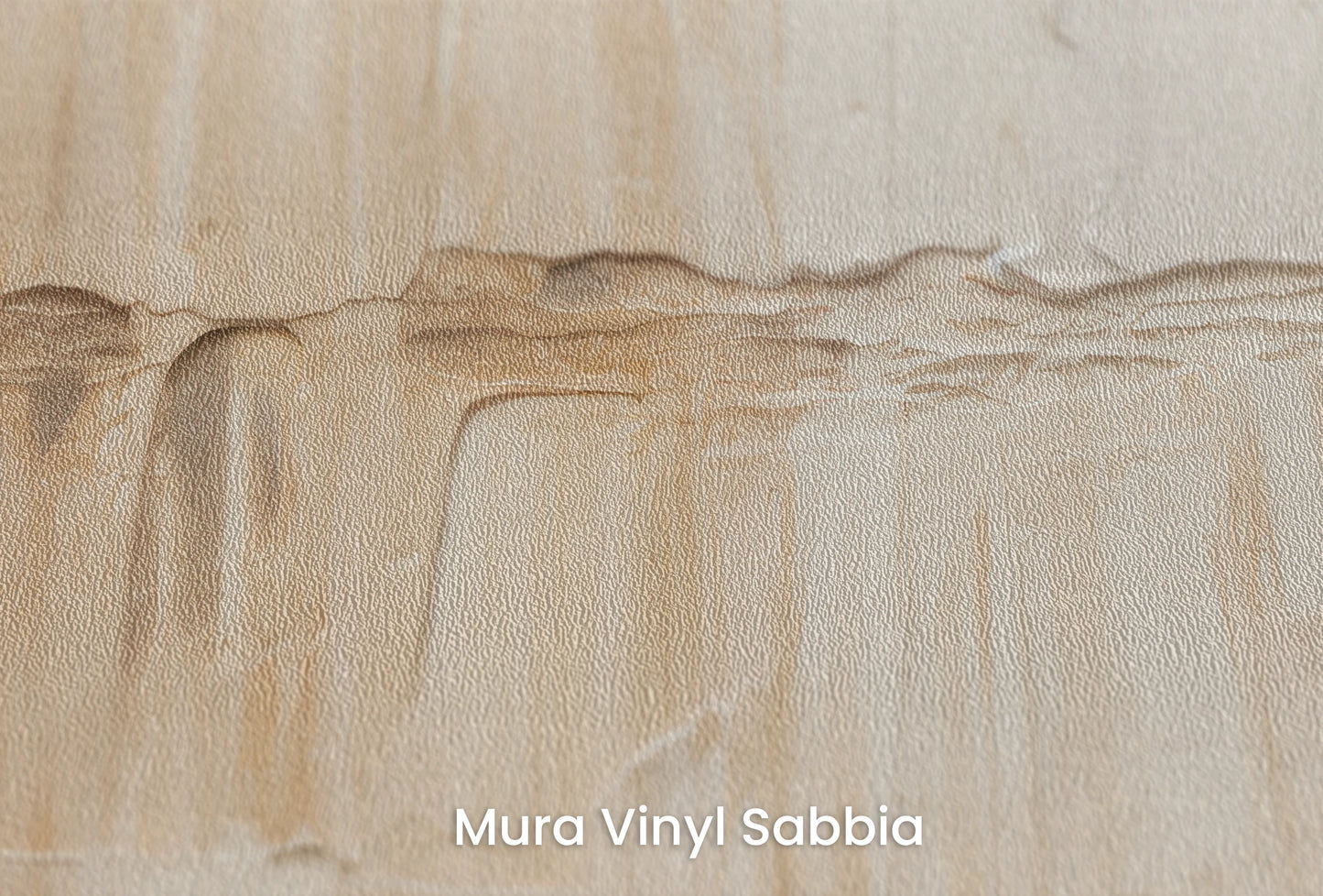 Zbliżenie na artystyczną fototapetę o nazwie Golden Tranquility #2 na podłożu Mura Vinyl Sabbia struktura grubego ziarna piasku.