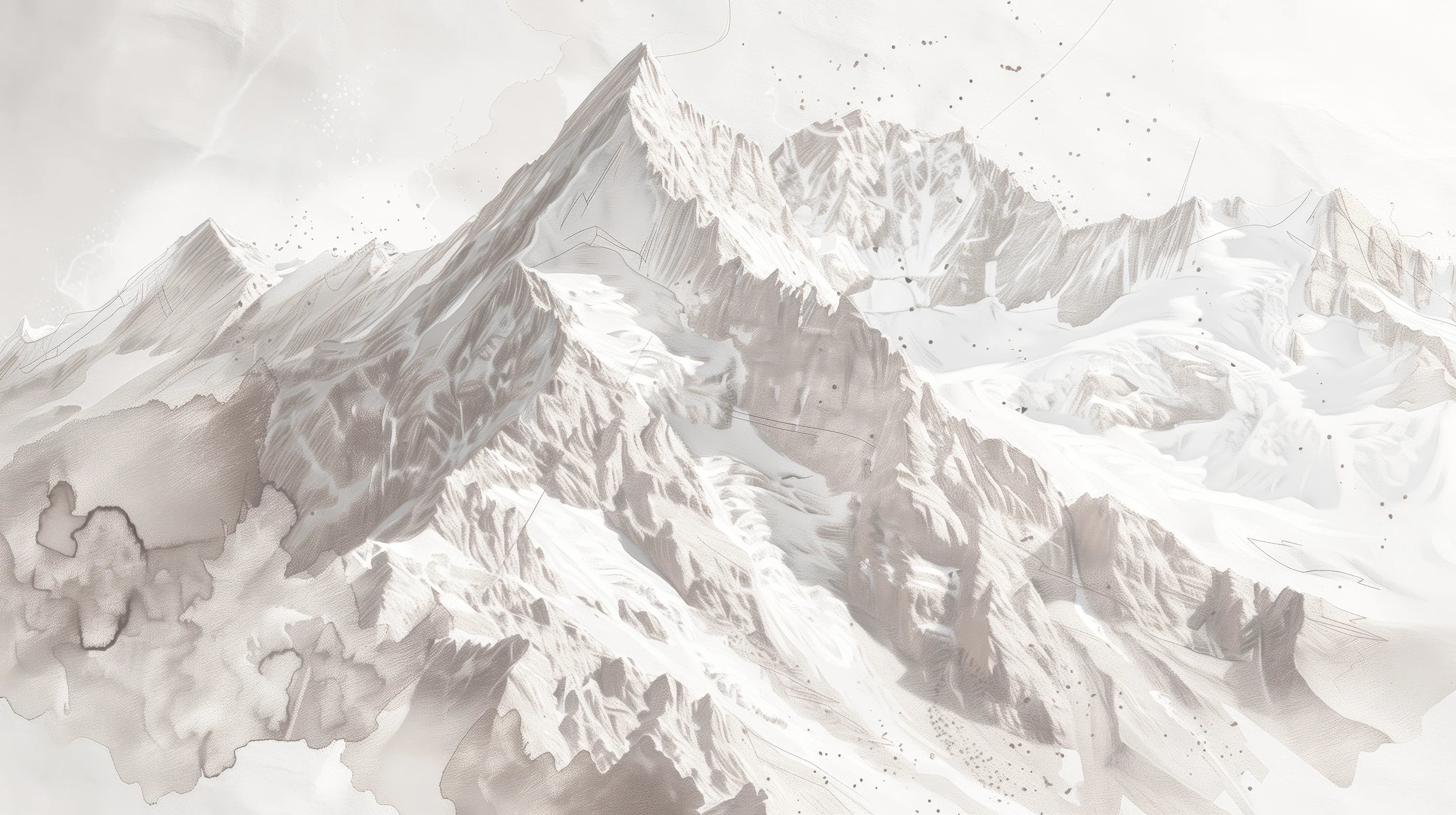 Pattern preview: Prezentacja całego wzoru fototapety o nazwie Snowy Monolith