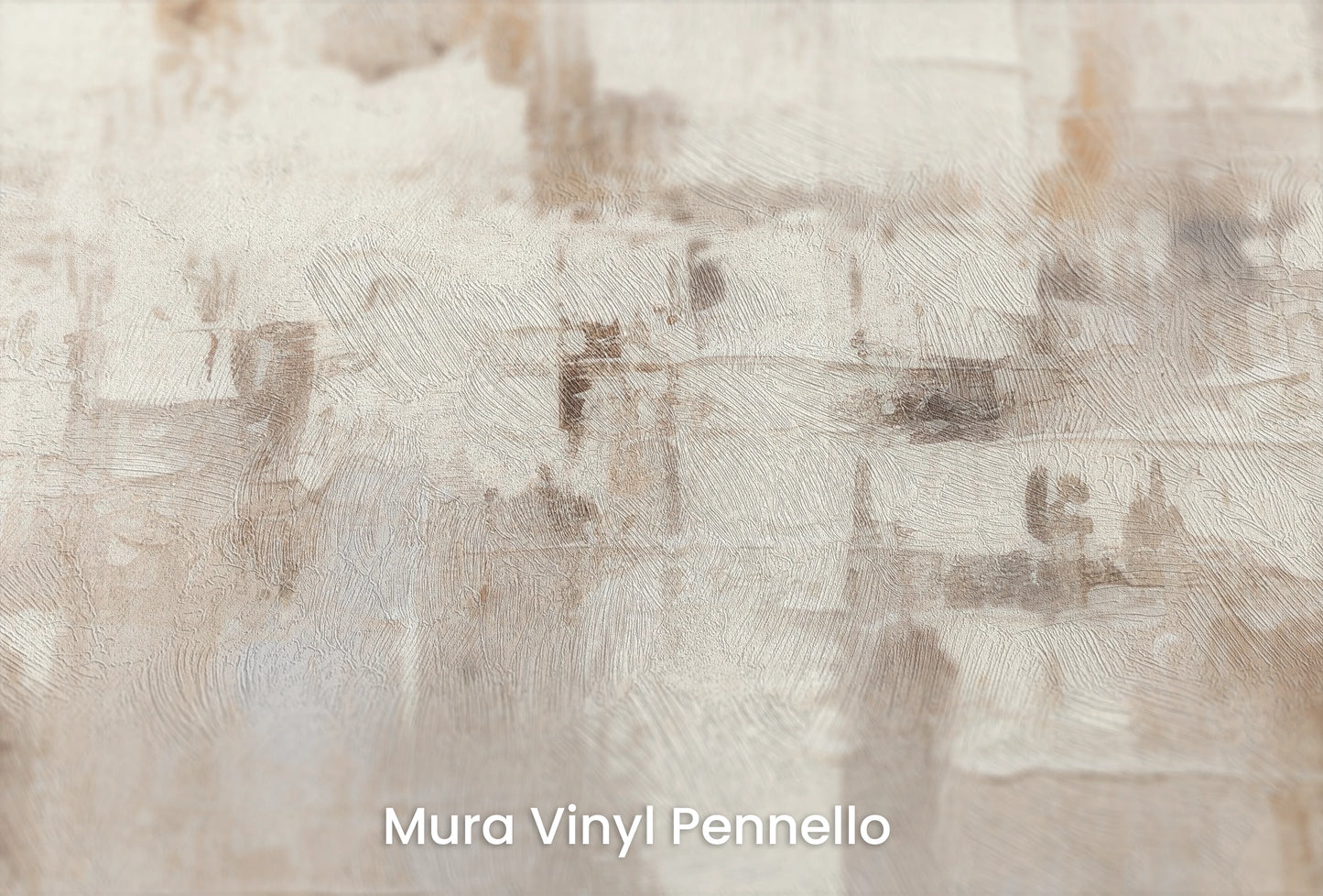 Zbliżenie na artystyczną fototapetę o nazwie Abstract Parchment na podłożu Mura Vinyl Pennello - faktura pociągnięć pędzla malarskiego.