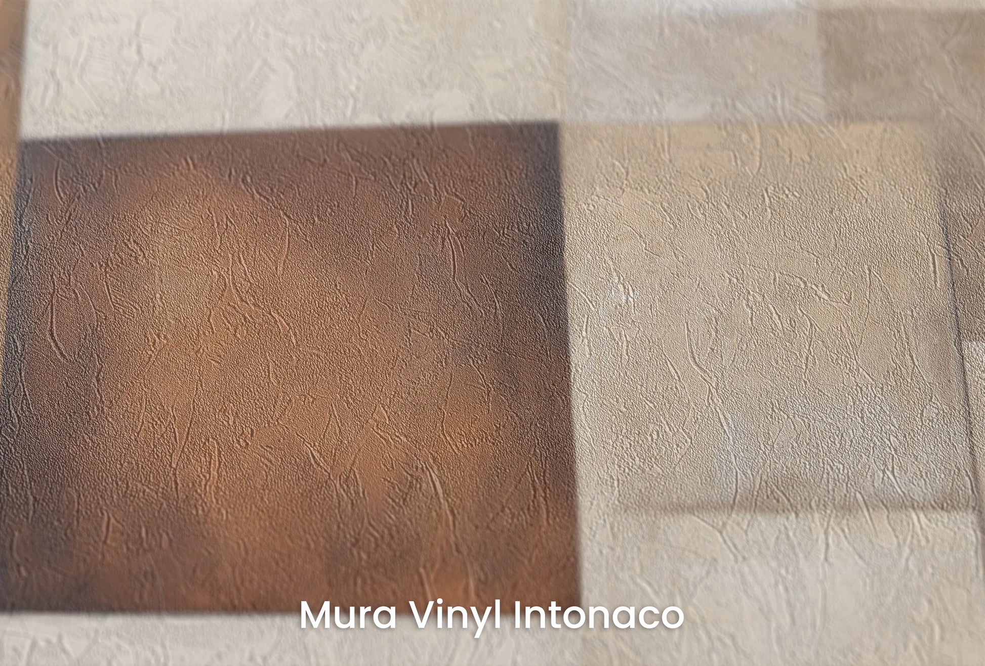 Zbliżenie na artystyczną fototapetę o nazwie Curved Elegance na podłożu Mura Vinyl Intonaco - struktura tartego tynku.