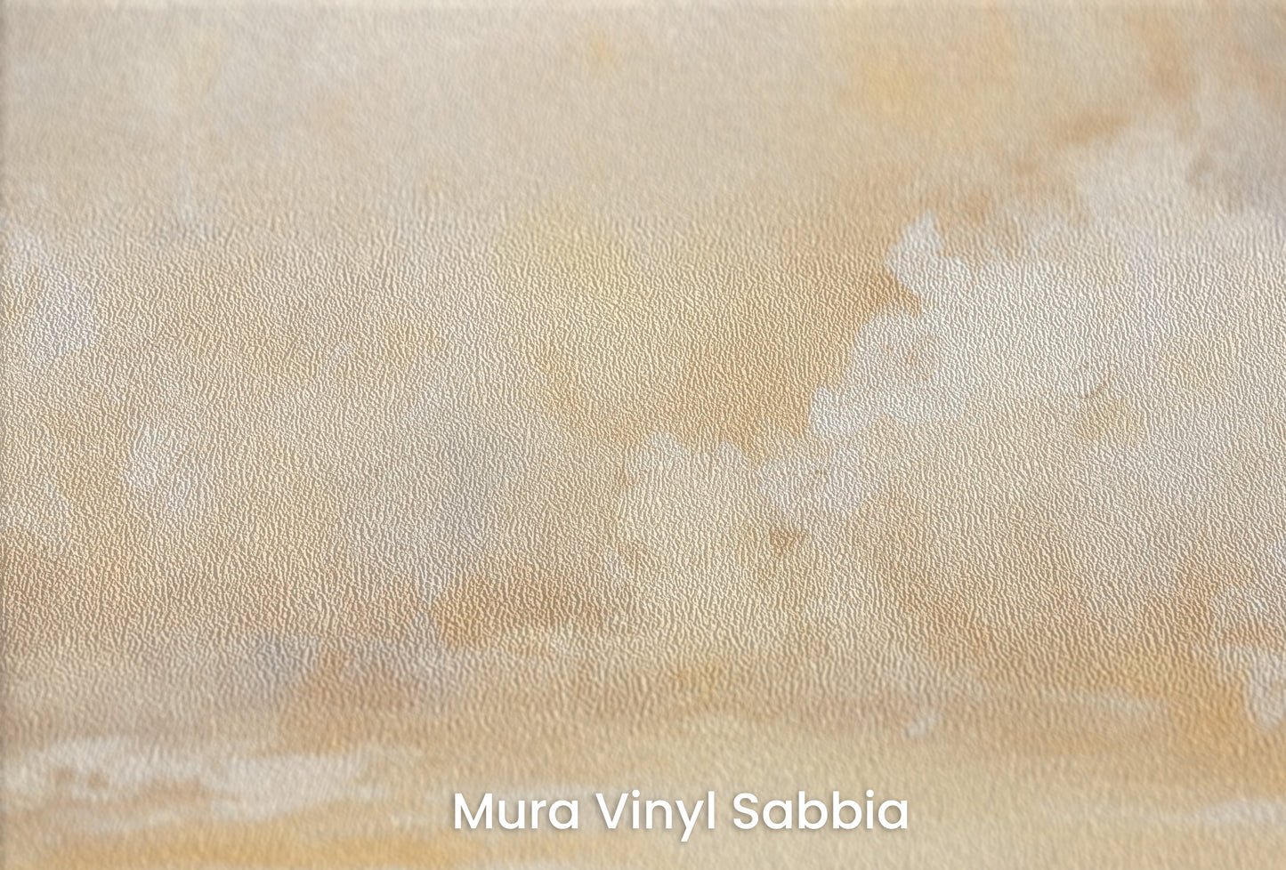Zbliżenie na artystyczną fototapetę o nazwie GOLDEN HORIZON AWE na podłożu Mura Vinyl Sabbia struktura grubego ziarna piasku.