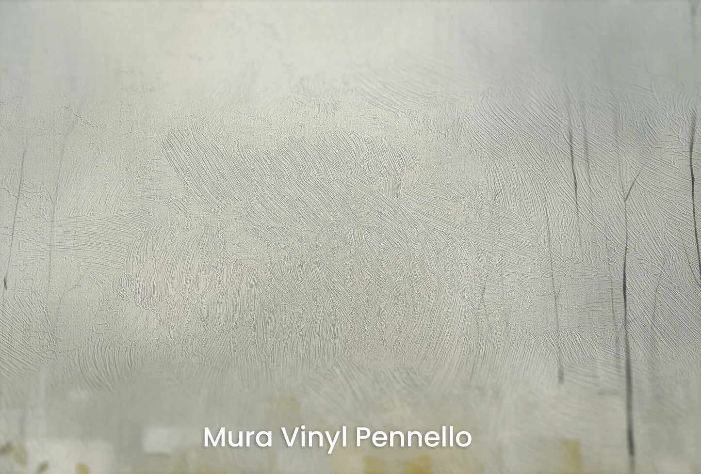 Zbliżenie na artystyczną fototapetę o nazwie Zatopione w Mgle na podłożu Mura Vinyl Pennello - faktura pociągnięć pędzla malarskiego.