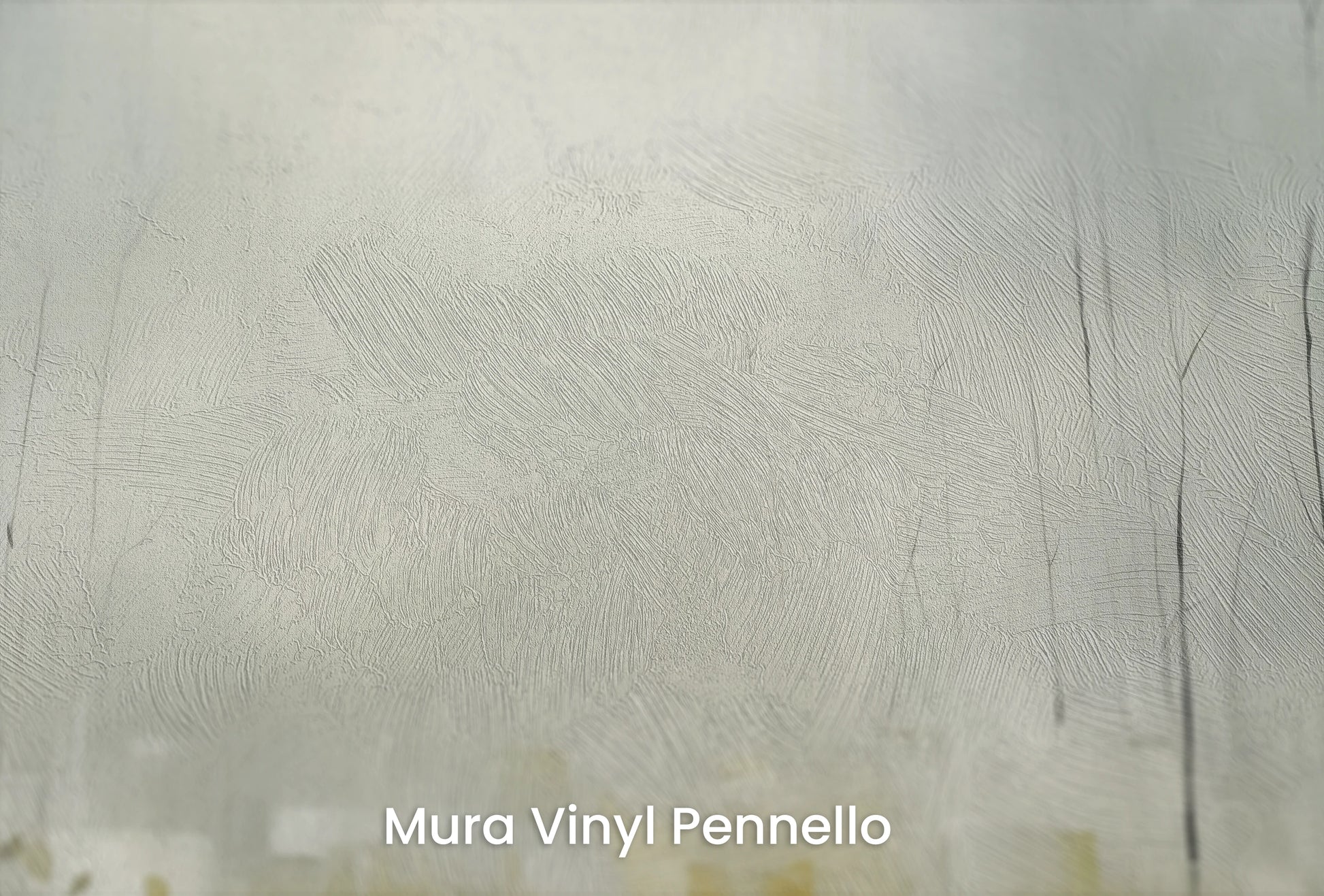 Zbliżenie na artystyczną fototapetę o nazwie Zatopione w Mgle na podłożu Mura Vinyl Pennello - faktura pociągnięć pędzla malarskiego.