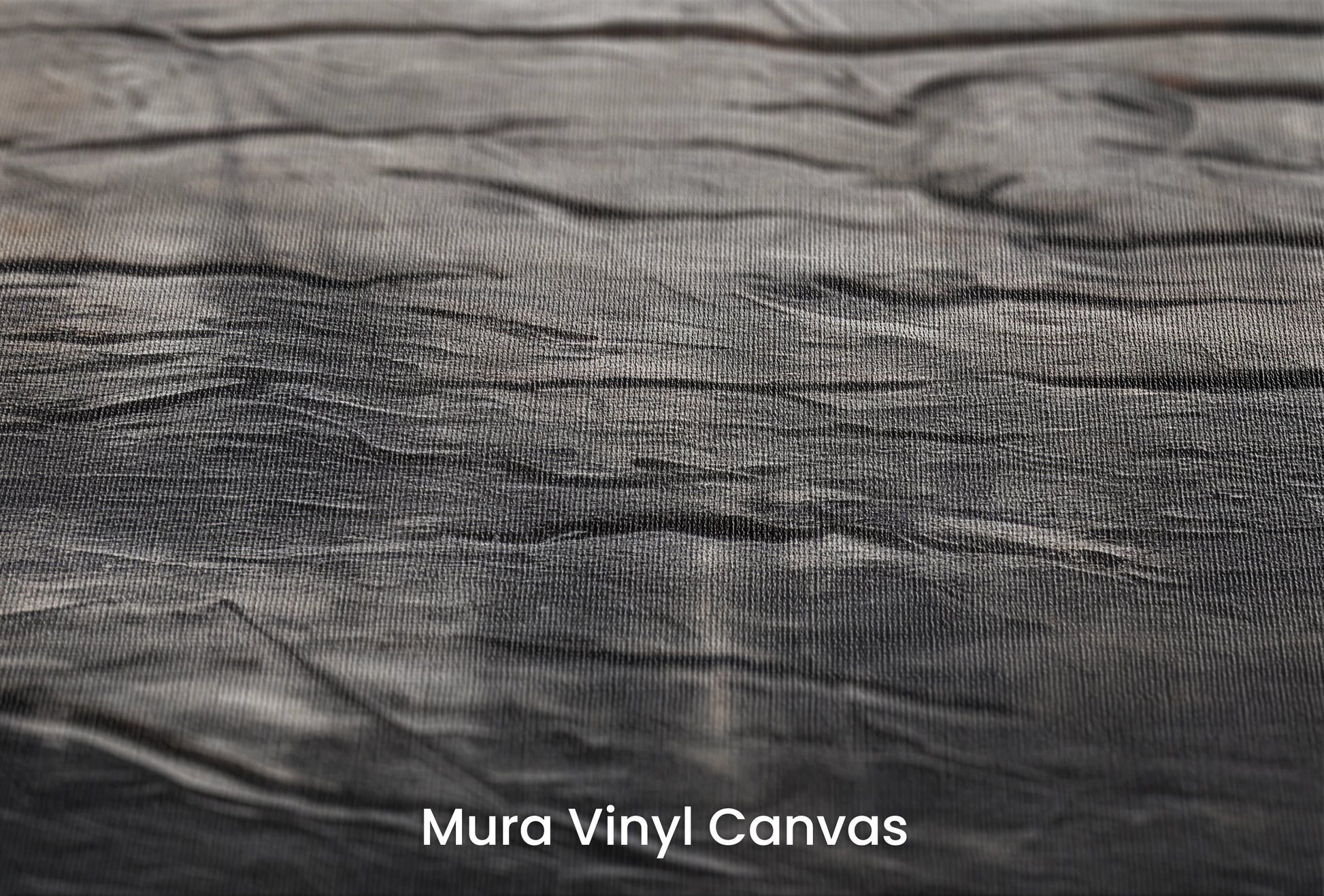 Zbliżenie na artystyczną fototapetę o nazwie Slate Whispers na podłożu Mura Vinyl Canvas - faktura naturalnego płótna.