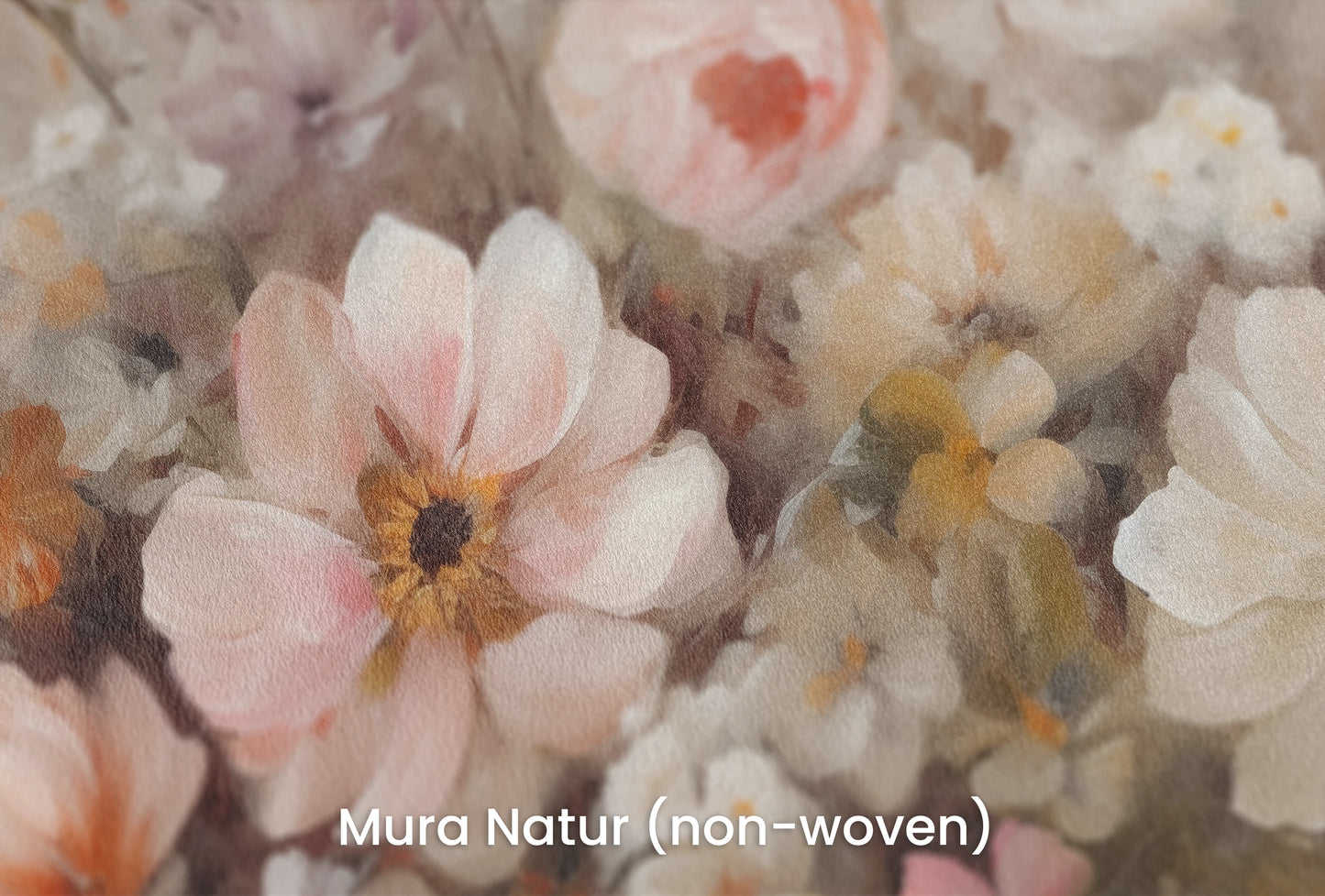 Zbliżenie na artystyczną fototapetę o nazwie Pastel Dream na podłożu Mura Natur (non-woven) - naturalne i ekologiczne podłoże.