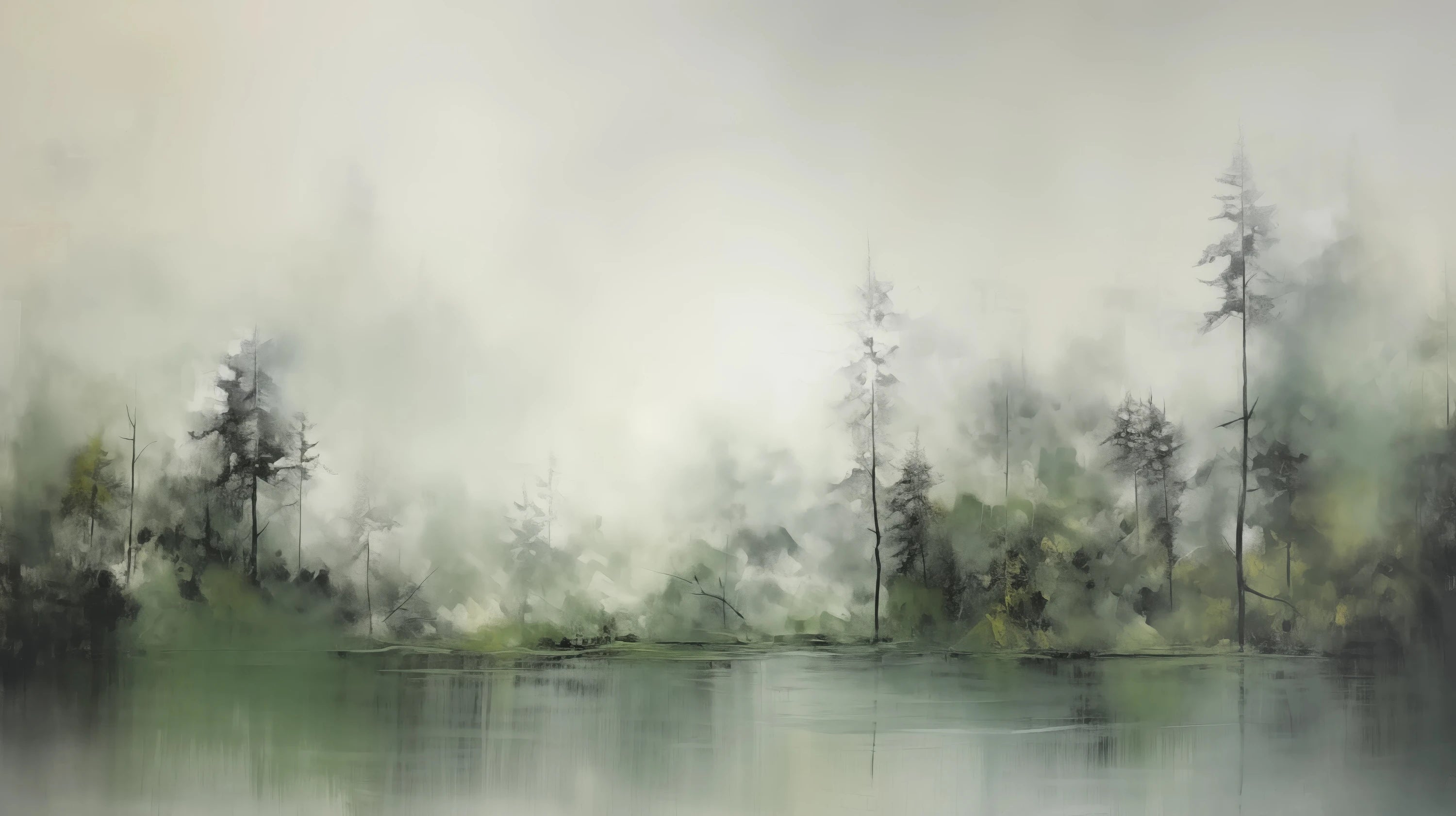 Podgląd wzoru: Prezentacja całego wzoru fototapety o nazwie Leśna Melancholia