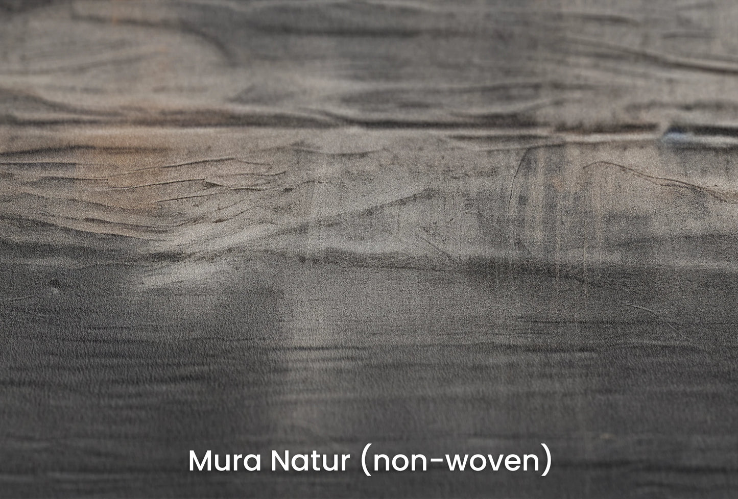 Zbliżenie na artystyczną fototapetę o nazwie Burnt Umber Wave na podłożu Mura Natur (non-woven) - naturalne i ekologiczne podłoże.