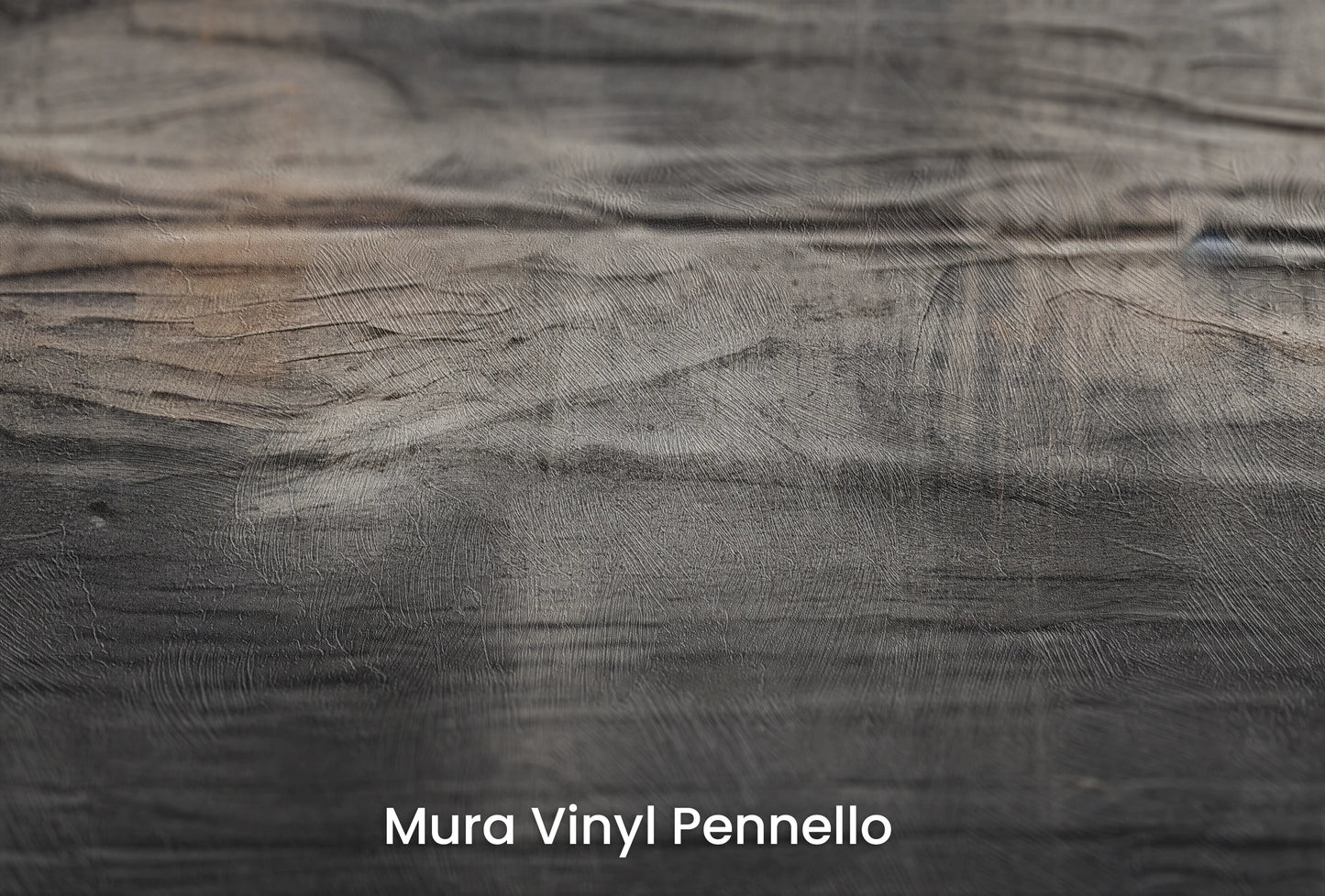 Zbliżenie na artystyczną fototapetę o nazwie Burnt Umber Wave na podłożu Mura Vinyl Pennello - faktura pociągnięć pędzla malarskiego.