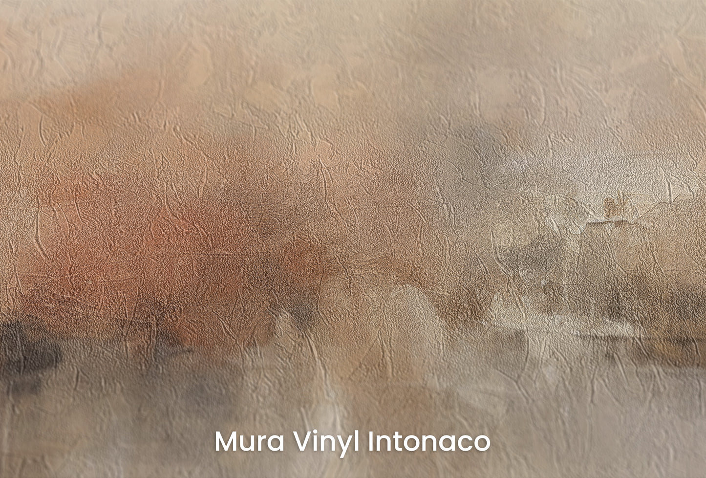 Zbliżenie na artystyczną fototapetę o nazwie AUTUMN HAZE HARMONY na podłożu Mura Vinyl Intonaco - struktura tartego tynku.