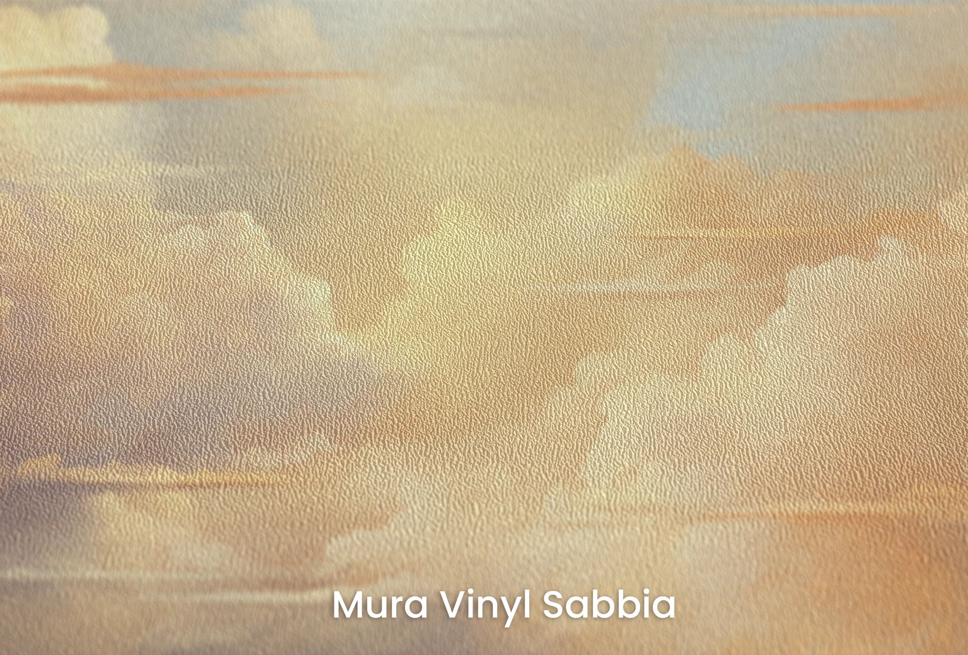 Zbliżenie na artystyczną fototapetę o nazwie Dawn Whisper na podłożu Mura Vinyl Sabbia struktura grubego ziarna piasku.