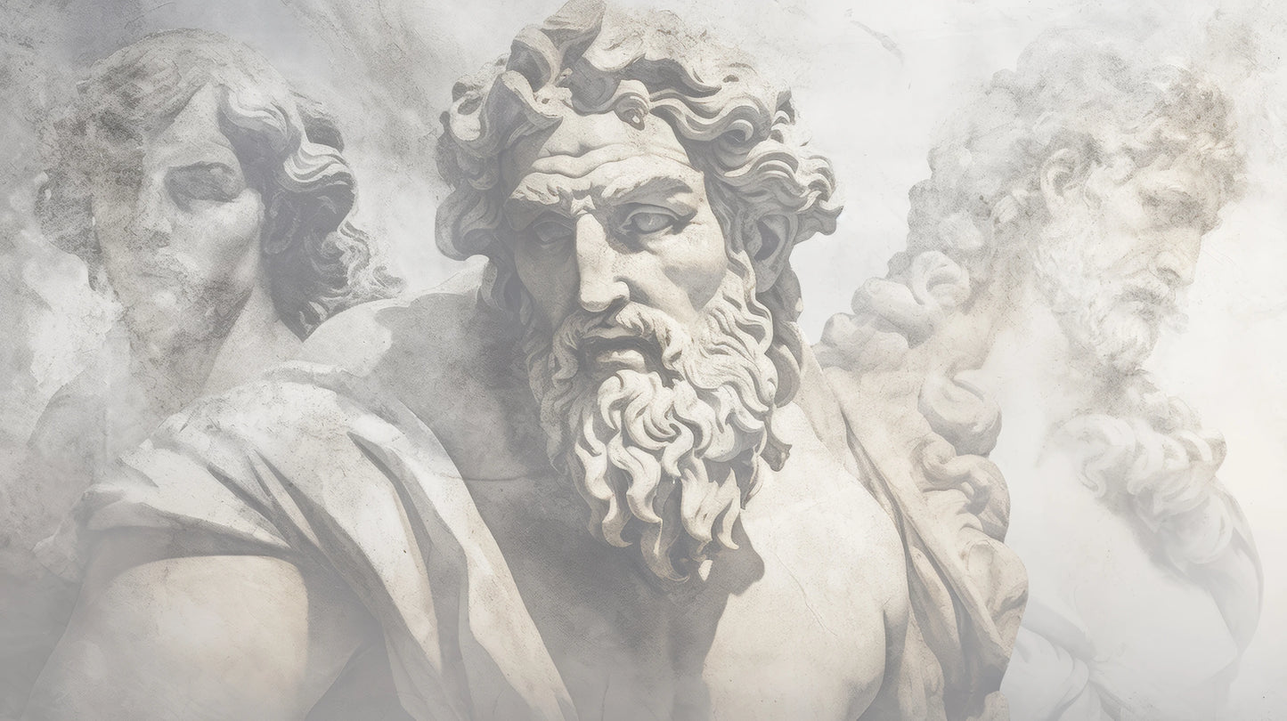 Prezentacja całego wzoru fototapety o nazwie Zeus's Contemplation