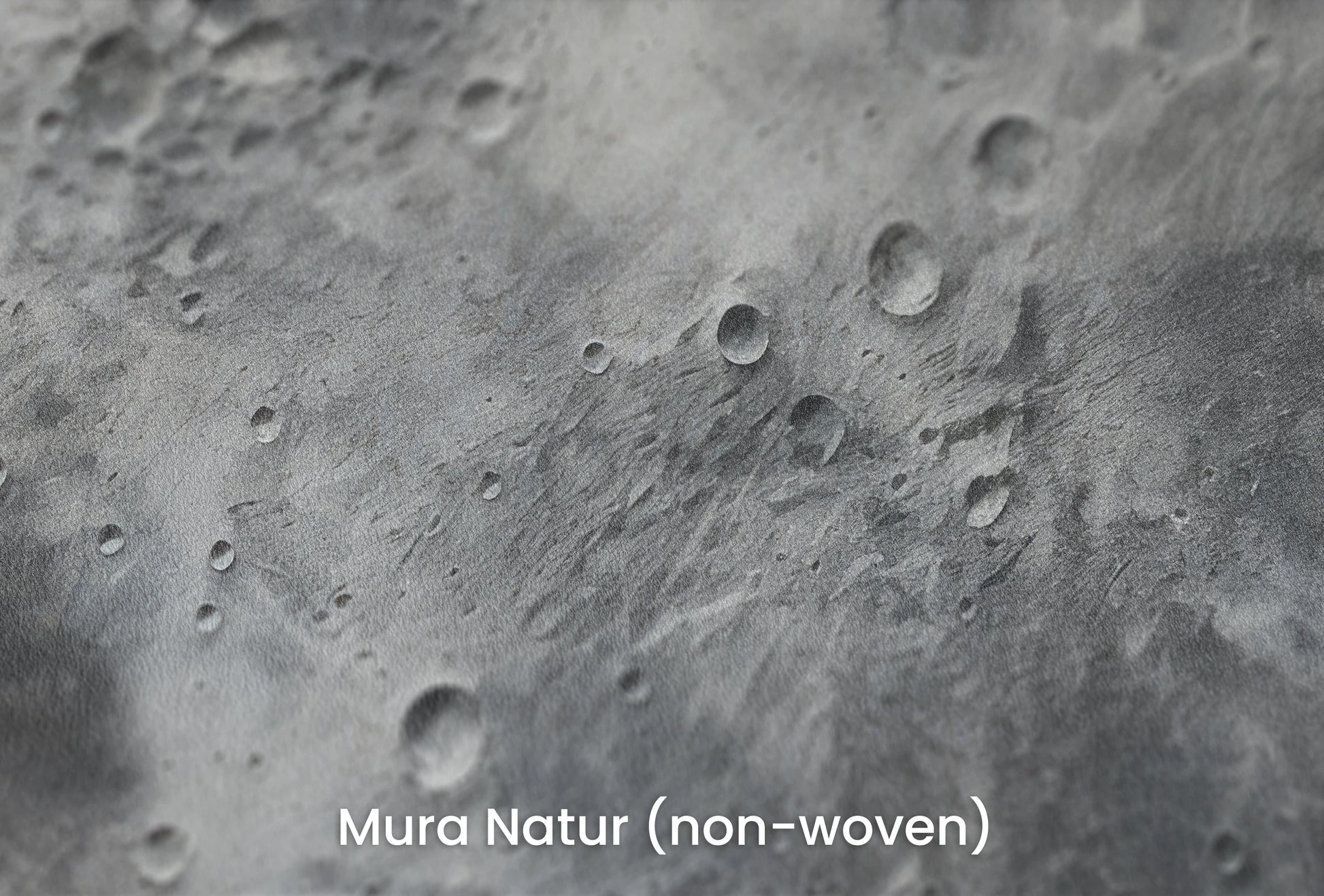 Zbliżenie na artystyczną fototapetę o nazwie Mercury's Surface na podłożu Mura Natur (non-woven) - naturalne i ekologiczne podłoże.