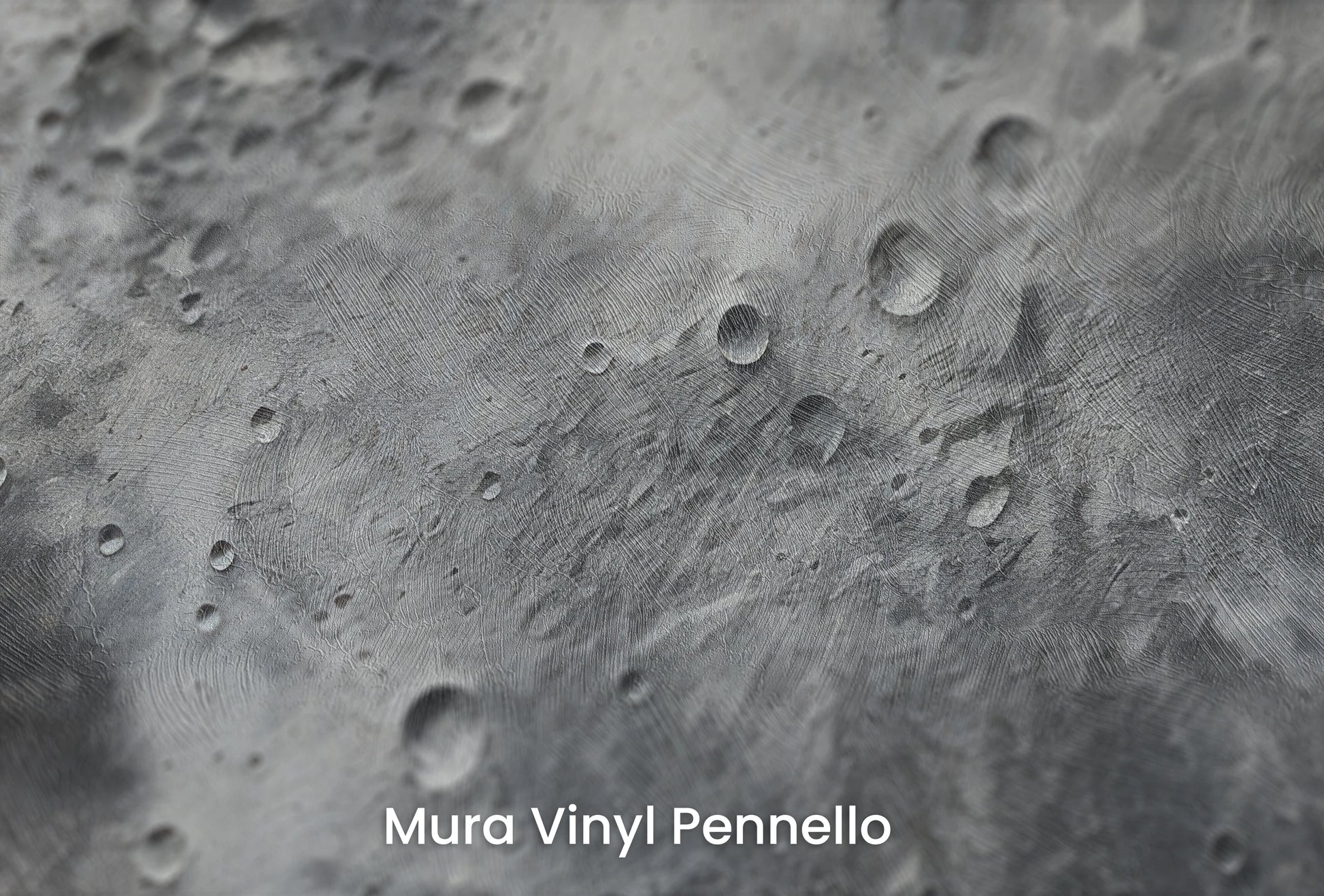 Zbliżenie na artystyczną fototapetę o nazwie Mercury's Surface na podłożu Mura Vinyl Pennello - faktura pociągnięć pędzla malarskiego.