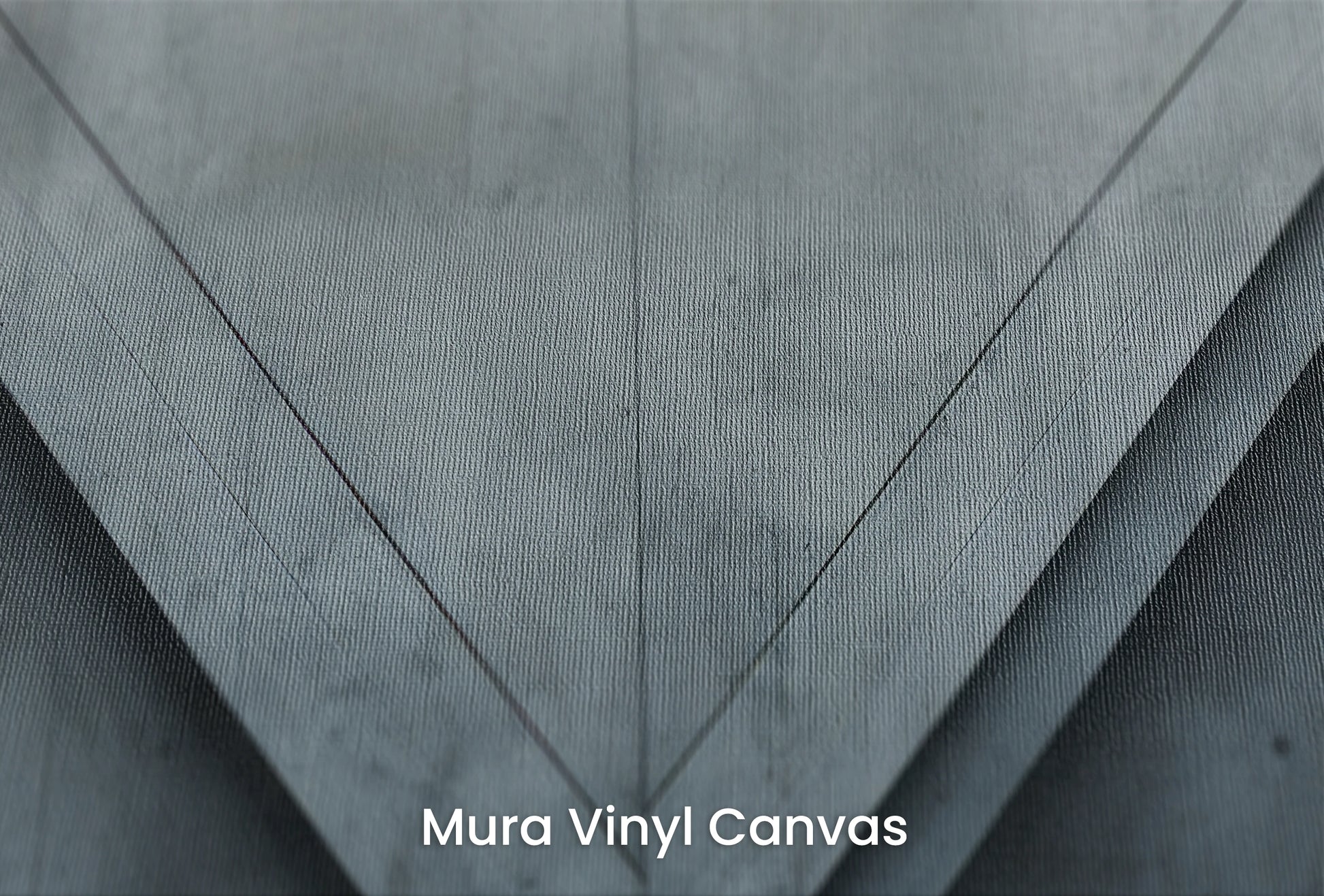 Zbliżenie na artystyczną fototapetę o nazwie Architectural Play na podłożu Mura Vinyl Canvas - faktura naturalnego płótna.