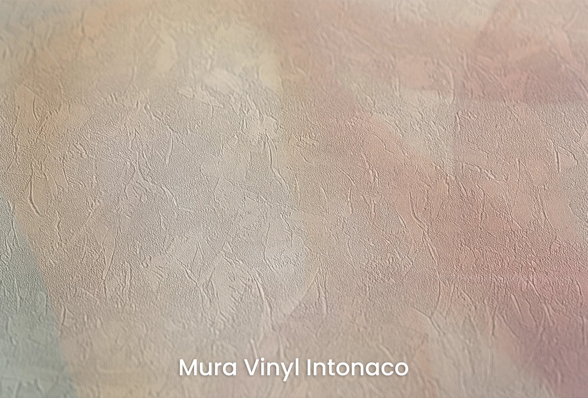 Zbliżenie na artystyczną fototapetę o nazwie Harmonic Curves na podłożu Mura Vinyl Intonaco - struktura tartego tynku.