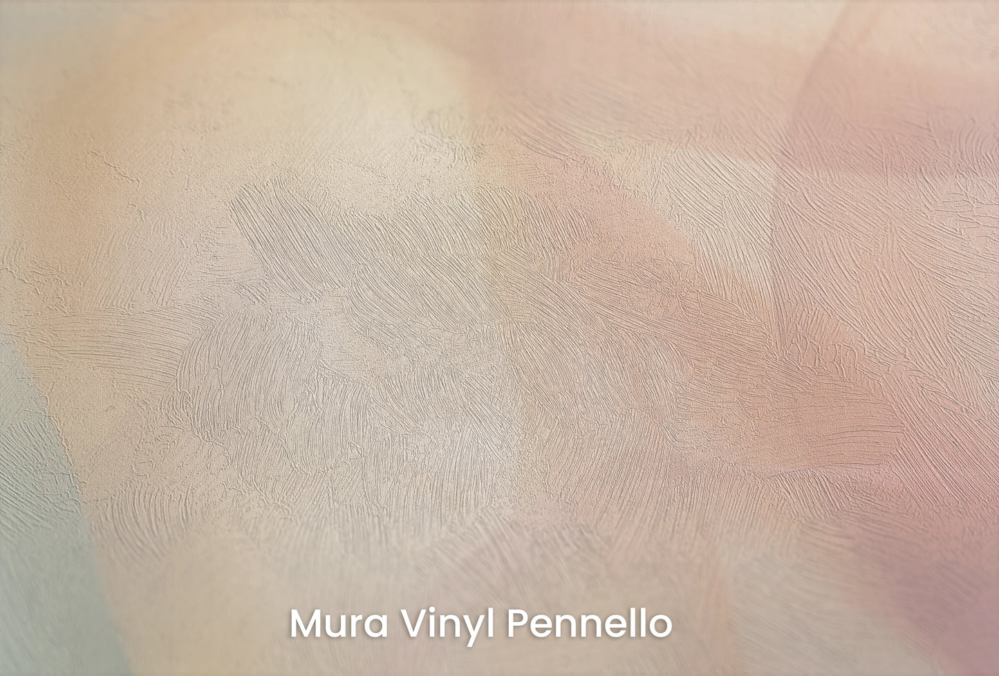 Zbliżenie na artystyczną fototapetę o nazwie Harmonic Curves na podłożu Mura Vinyl Pennello - faktura pociągnięć pędzla malarskiego.