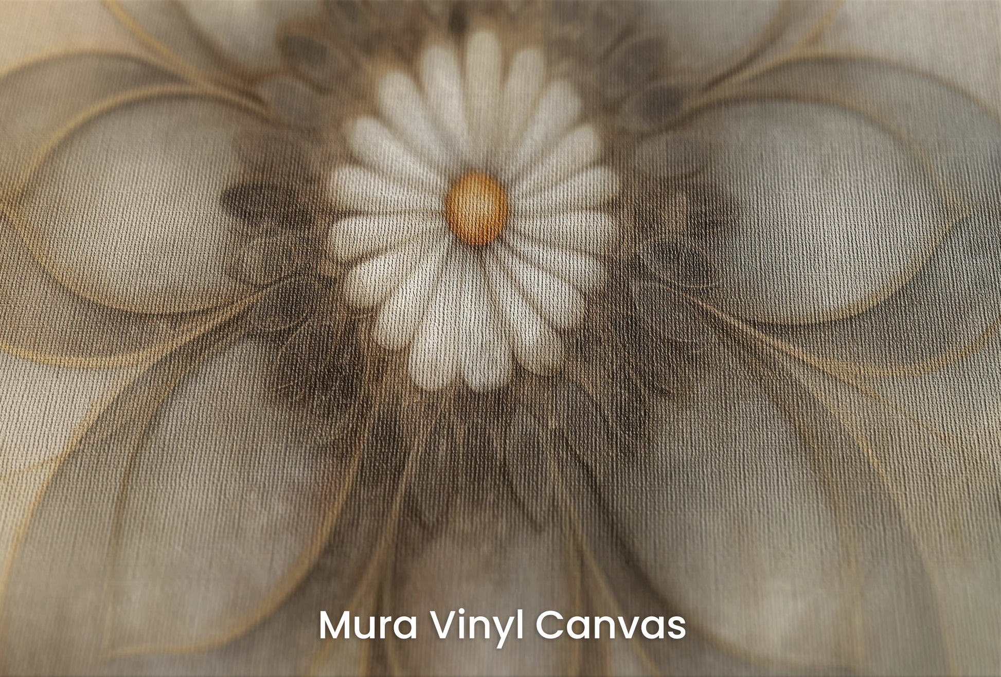 Zbliżenie na artystyczną fototapetę o nazwie Monochrome Elegance #4 na podłożu Mura Vinyl Canvas - faktura naturalnego płótna.