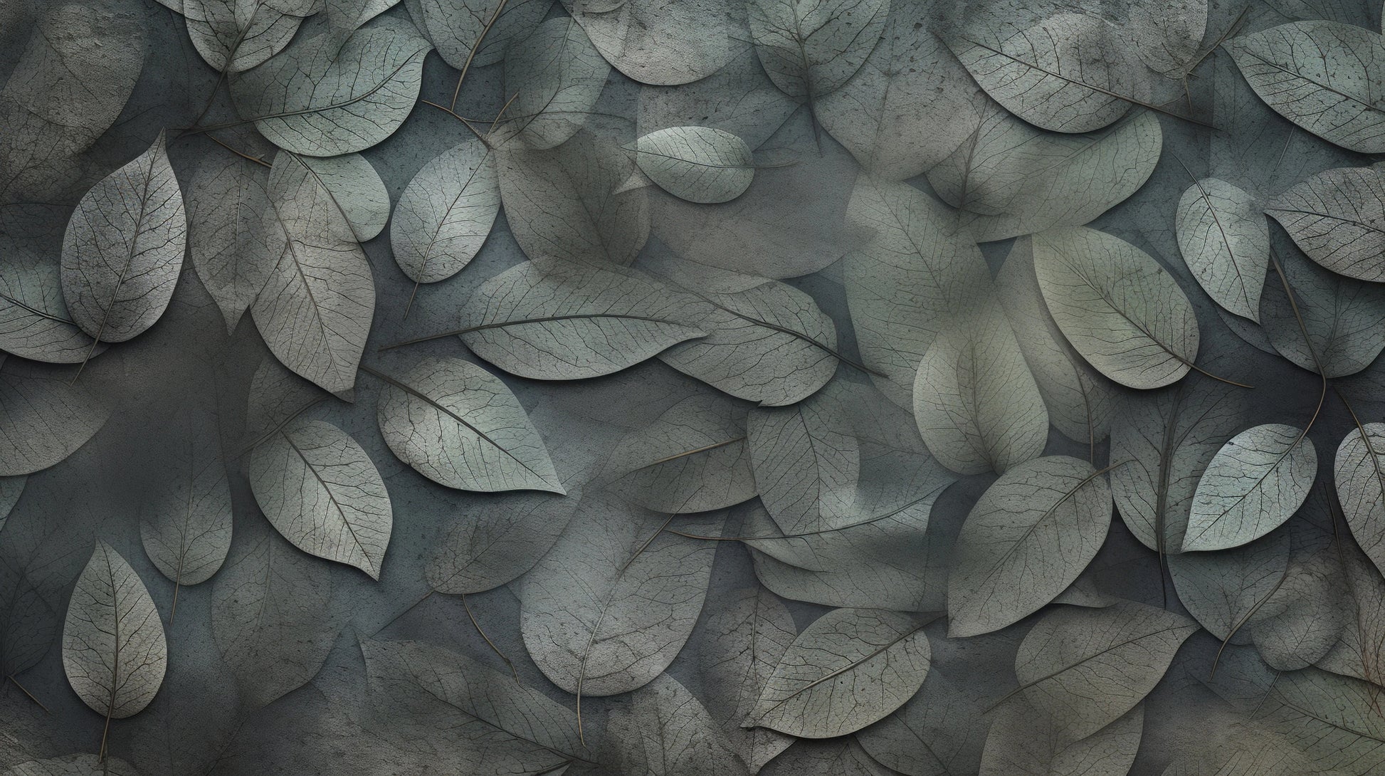 Prezentacja całego wzoru fototapety o nazwie Whispering Leaves #3