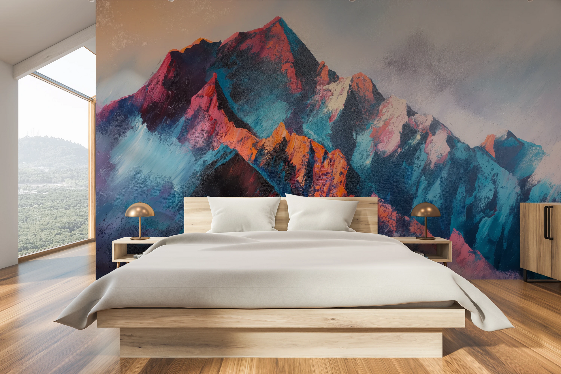 Fototapeta o nazwie Colorful Summit użyta w aranzacji wnętrza.