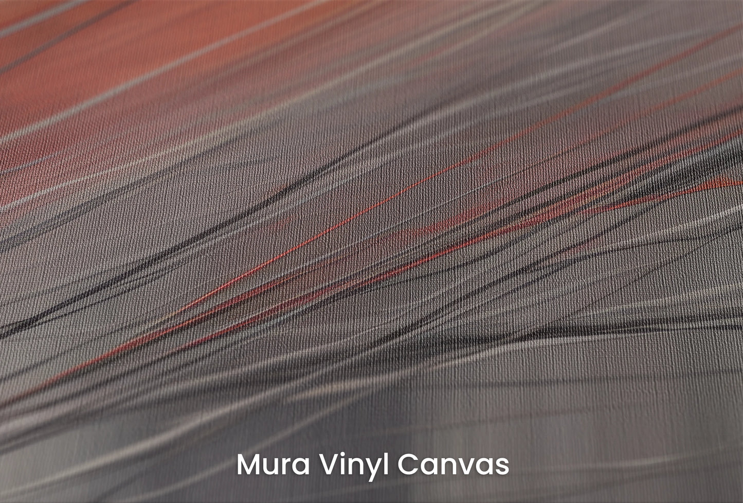Zbliżenie na artystyczną fototapetę o nazwie Aurora Silk na podłożu Mura Vinyl Canvas - faktura naturalnego płótna.