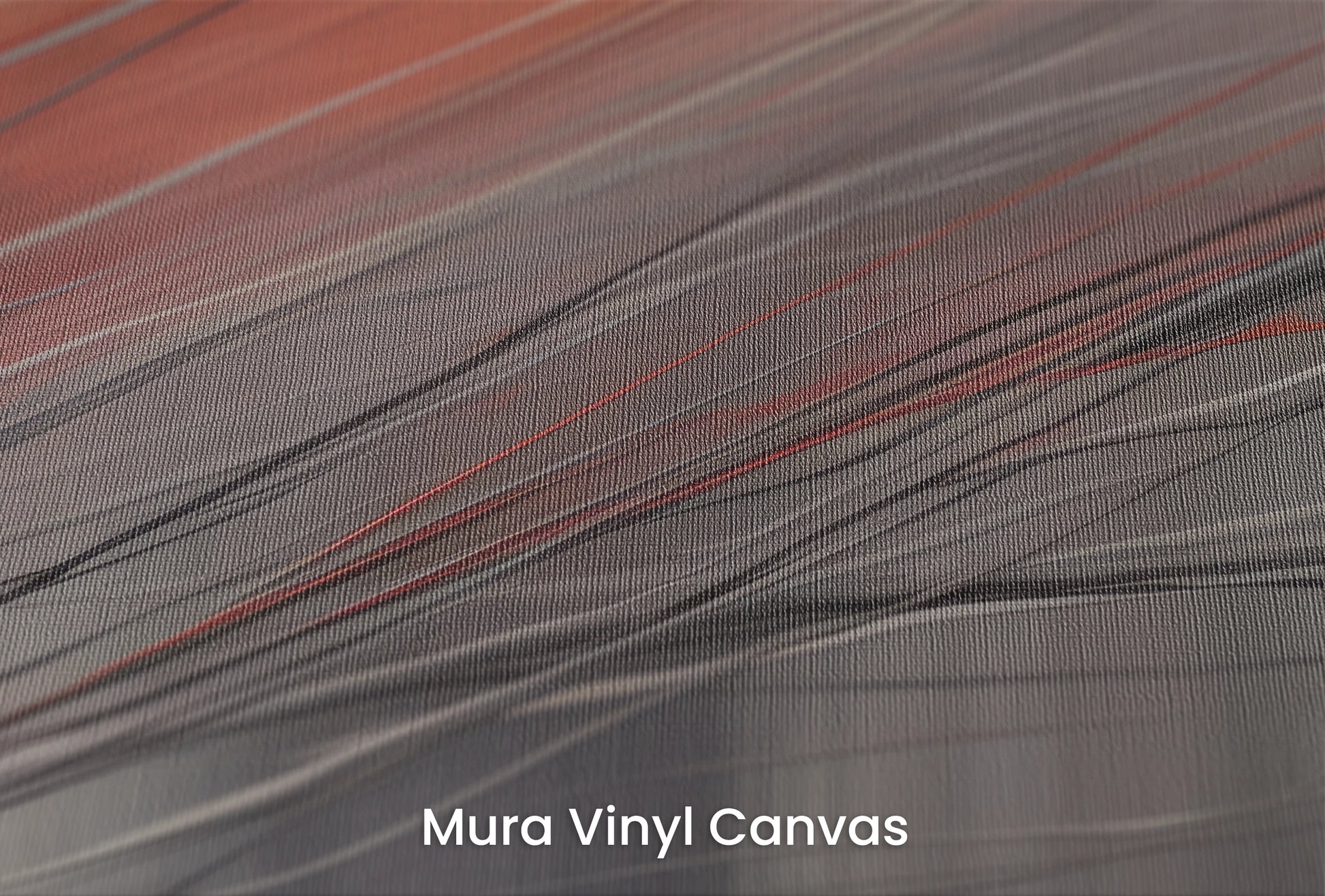 Zbliżenie na artystyczną fototapetę o nazwie Aurora Silk na podłożu Mura Vinyl Canvas - faktura naturalnego płótna.