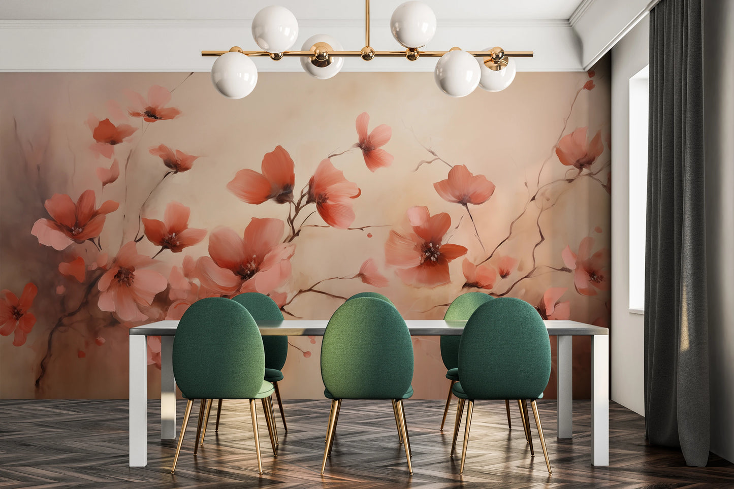 Fototapeta o nazwie Blush Petals użyta w aranzacji wnętrza.