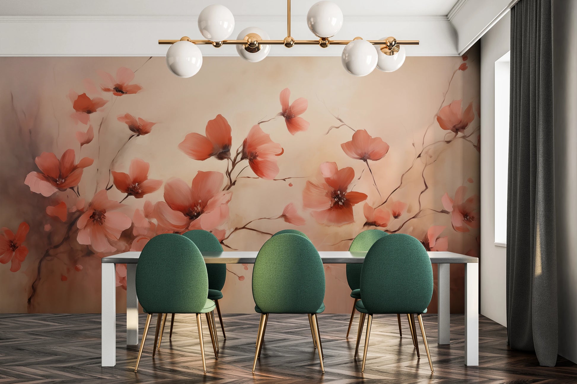 Fototapeta o nazwie Blush Petals użyta w aranzacji wnętrza.