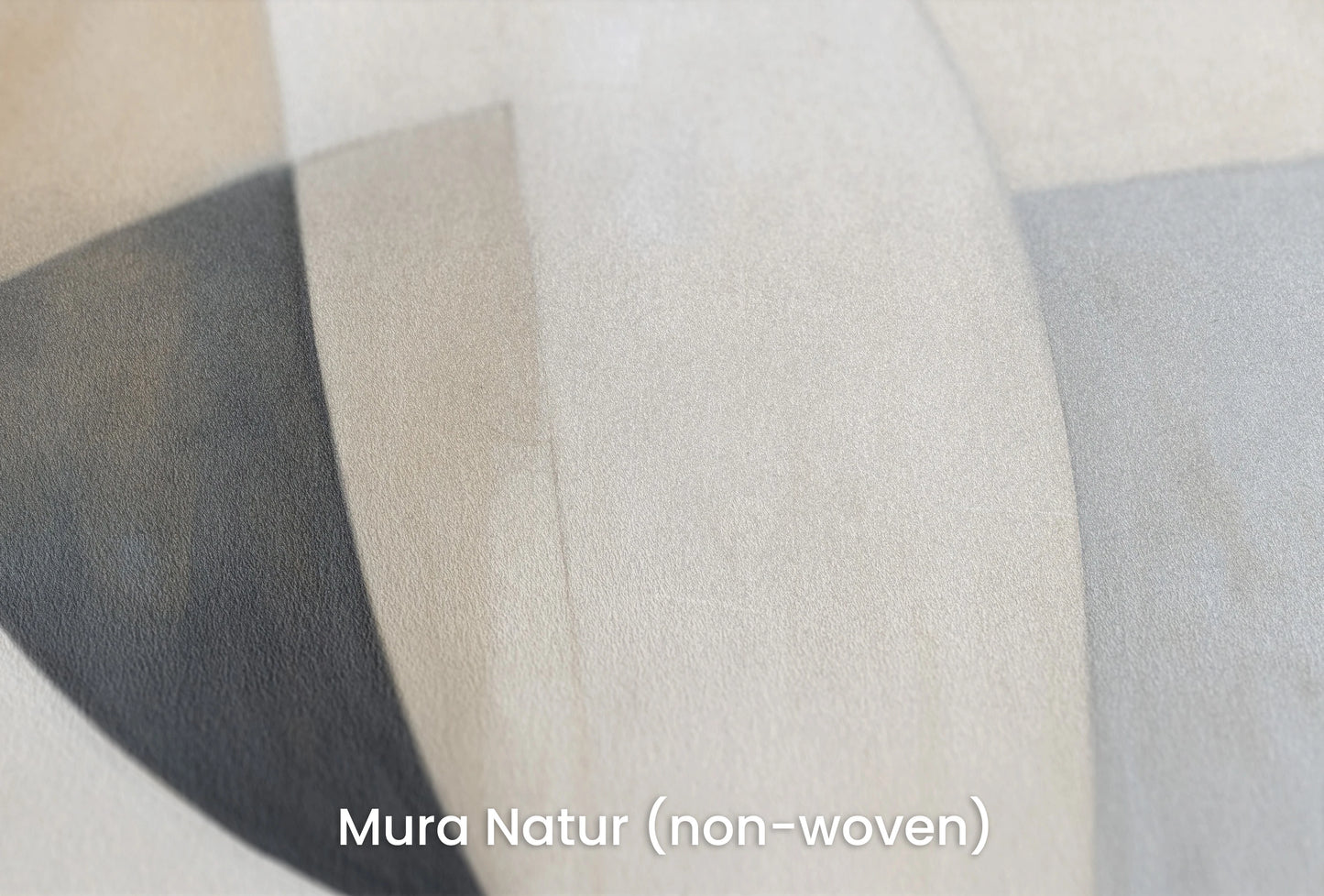 Zbliżenie na artystyczną fototapetę o nazwie Curved Tranquility #2 na podłożu Mura Natur (non-woven) - naturalne i ekologiczne podłoże.