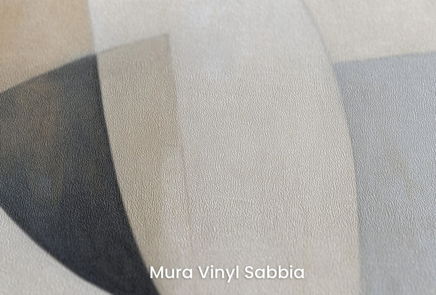 Zbliżenie na artystyczną fototapetę o nazwie Curved Tranquility #2 na podłożu Mura Vinyl Sabbia struktura grubego ziarna piasku.