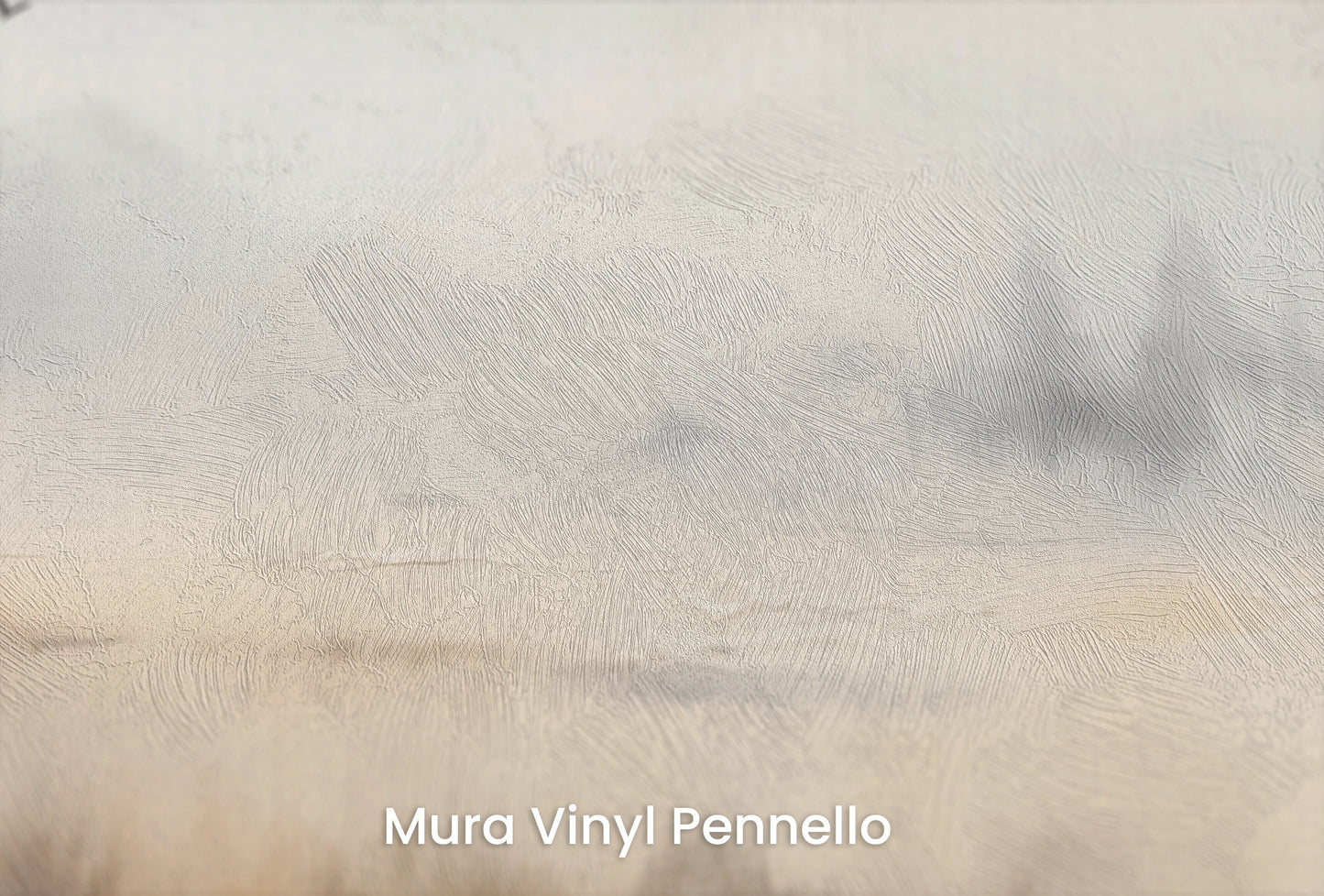 Zbliżenie na artystyczną fototapetę o nazwie Zmierzch nad Bagnem na podłożu Mura Vinyl Pennello - faktura pociągnięć pędzla malarskiego.
