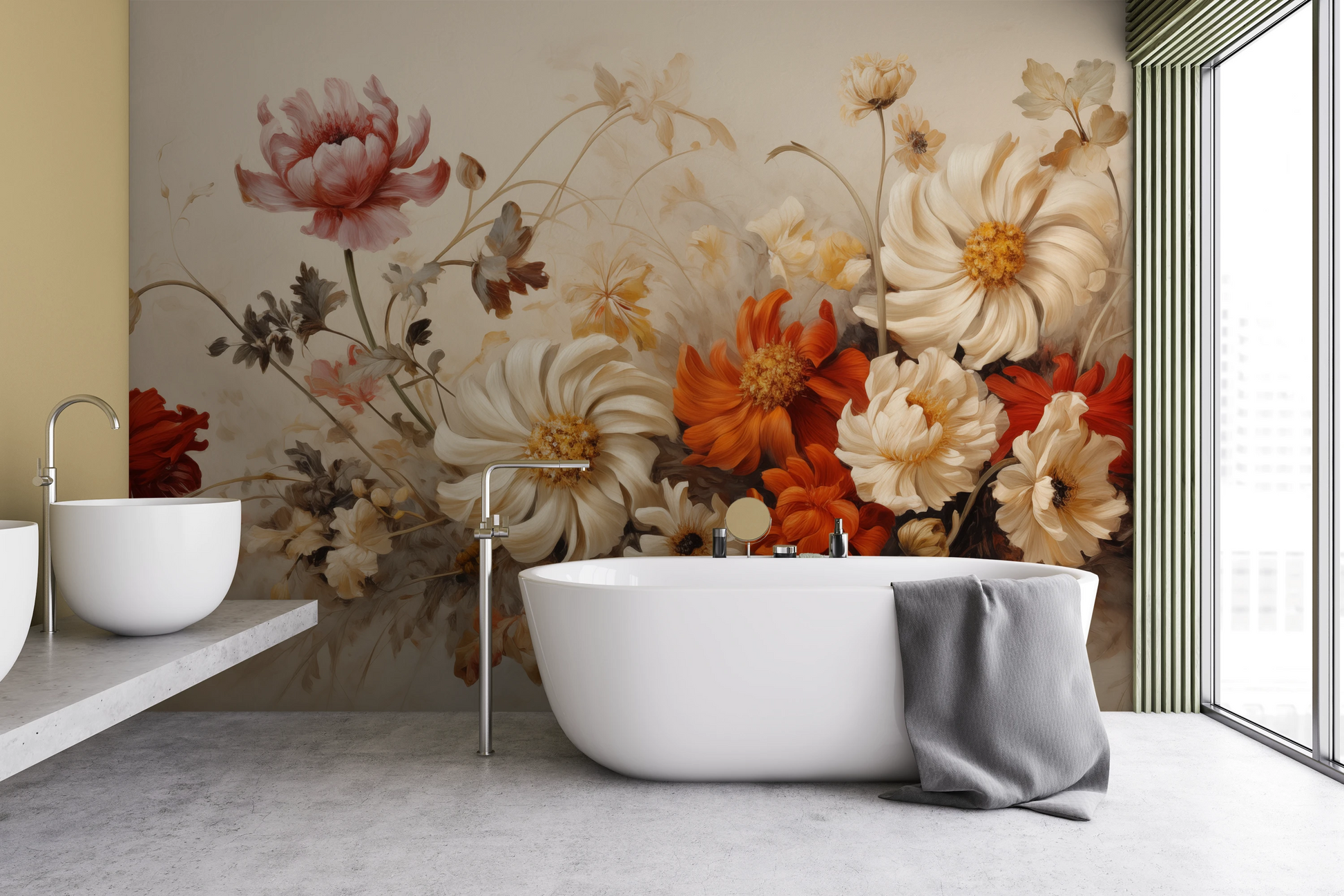 Fototapeta malowana o nazwie Autumn Elegance pokazana w aranżacji wnętrza.