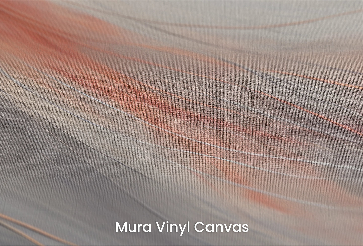 Zbliżenie na artystyczną fototapetę o nazwie Crimson Dusk na podłożu Mura Vinyl Canvas - faktura naturalnego płótna.