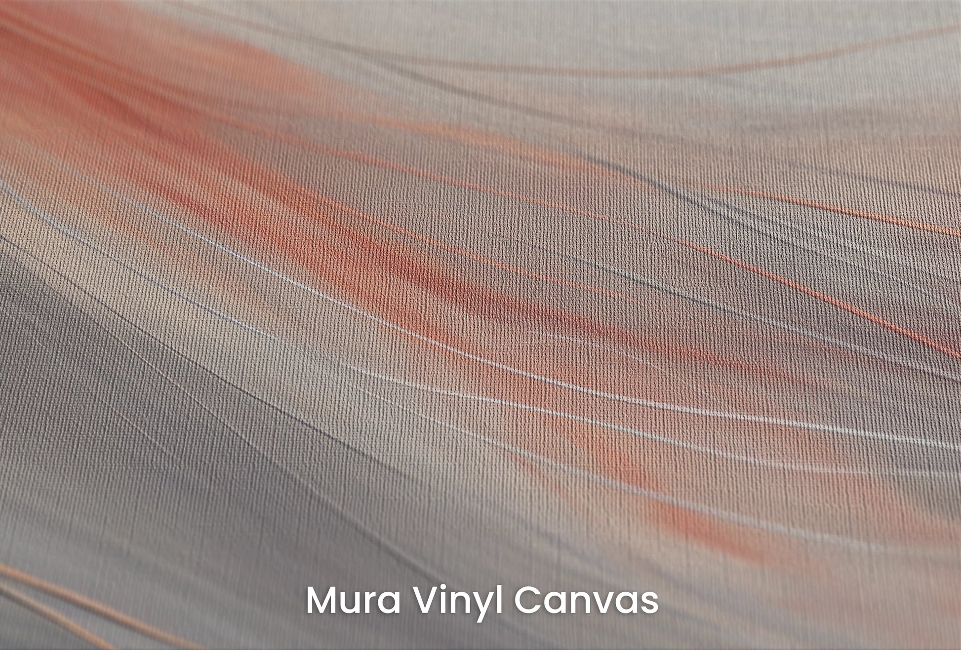 Zbliżenie na artystyczną fototapetę o nazwie Crimson Dusk na podłożu Mura Vinyl Canvas - faktura naturalnego płótna.