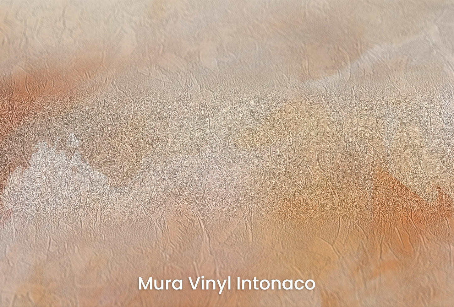 Zbliżenie na artystyczną fototapetę o nazwie ETHEREAL FLAME CANVAS na podłożu Mura Vinyl Intonaco - struktura tartego tynku.