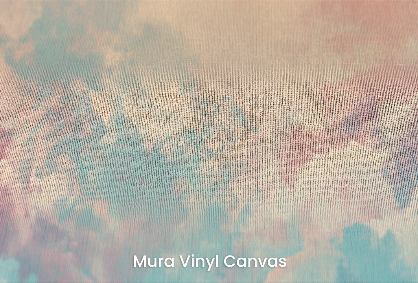 Zbliżenie na artystyczną fototapetę o nazwie Aqua Roseate na podłożu Mura Vinyl Canvas - faktura naturalnego płótna.
