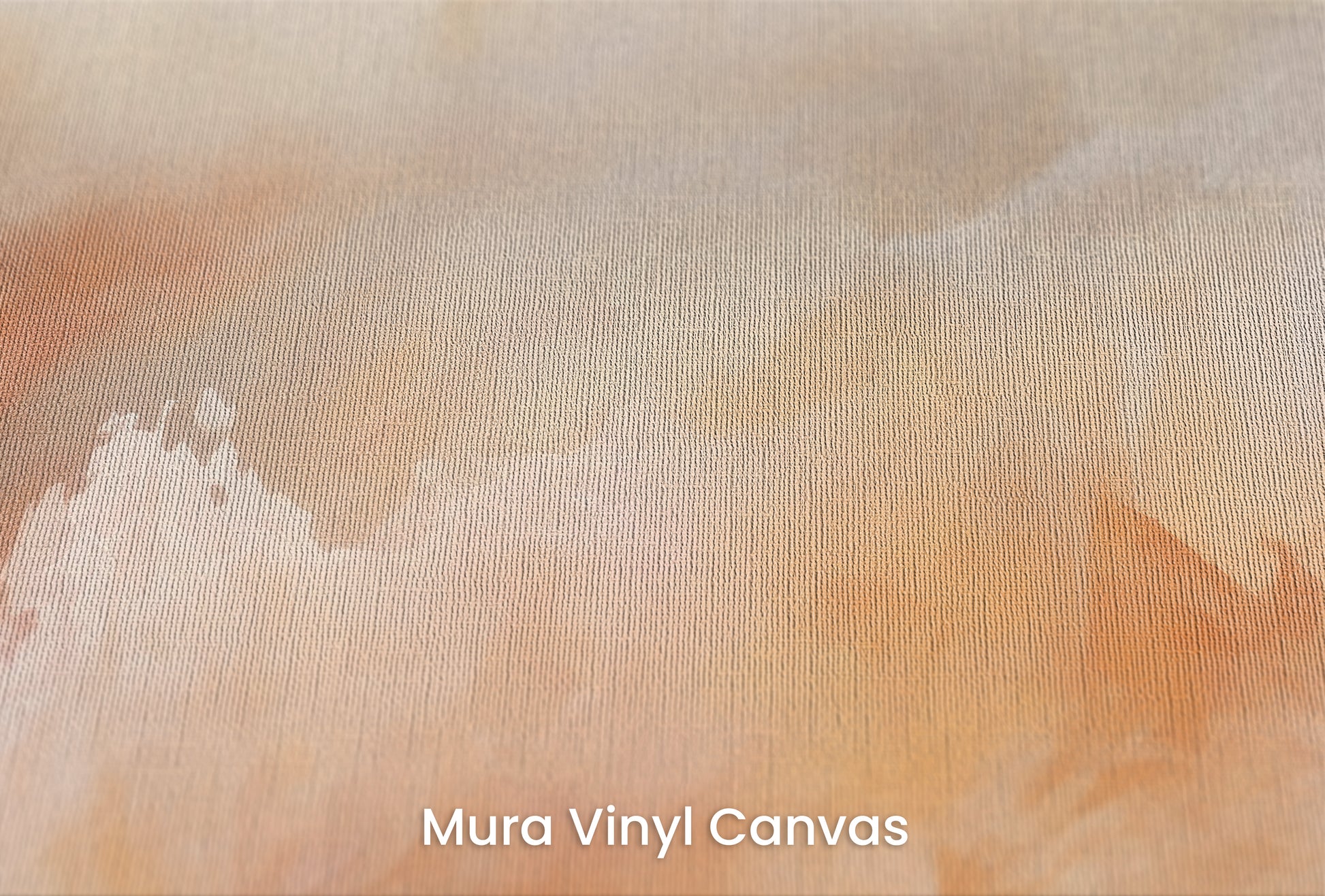 Zbliżenie na artystyczną fototapetę o nazwie ETHEREAL FLAME CANVAS na podłożu Mura Vinyl Canvas - faktura naturalnego płótna.