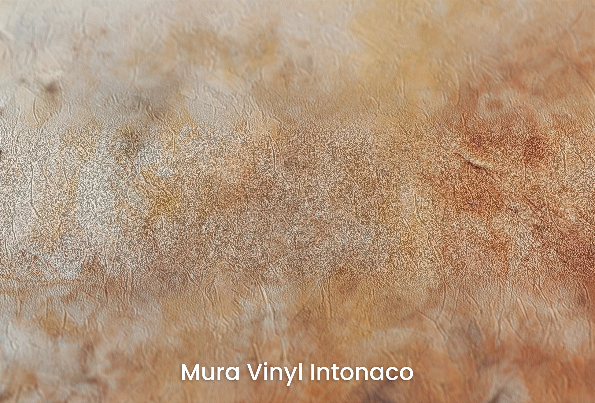 Zbliżenie na artystyczną fototapetę o nazwie Martian Autumn na podłożu Mura Vinyl Intonaco - struktura tartego tynku.