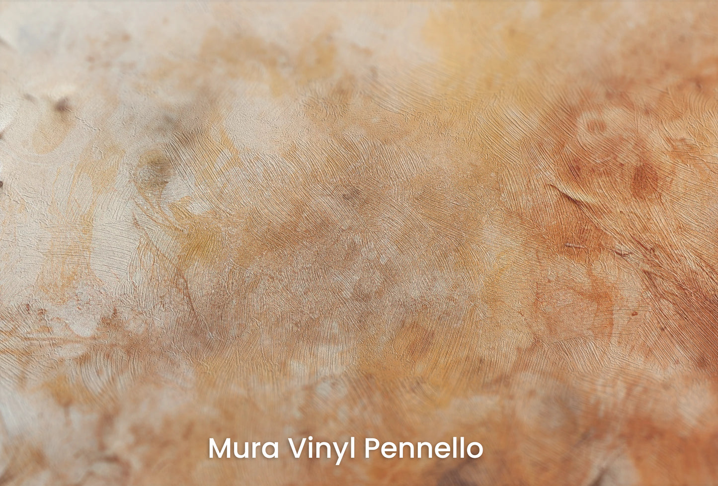 Zbliżenie na artystyczną fototapetę o nazwie Martian Autumn na podłożu Mura Vinyl Pennello - faktura pociągnięć pędzla malarskiego.