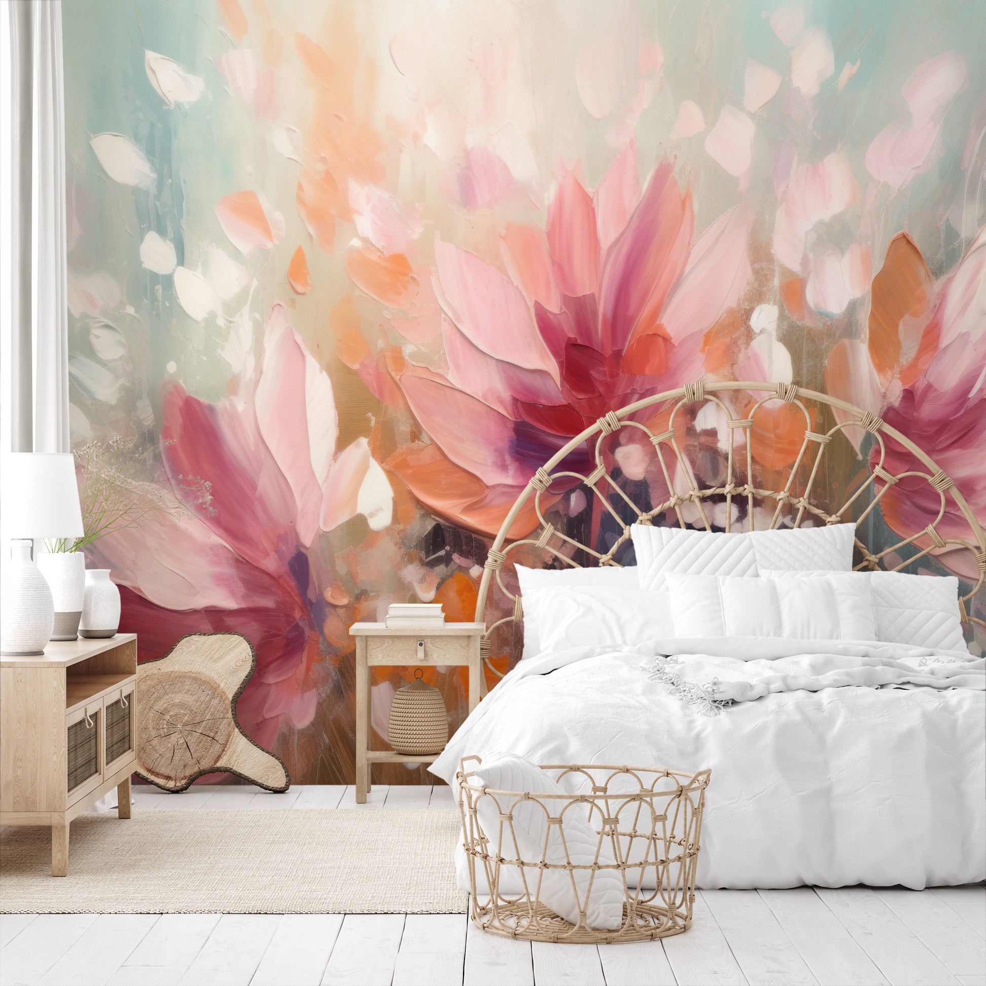 Fototapeta o nazwie Dreamy Floral Abstraction użyta w aranzacji wnętrza.