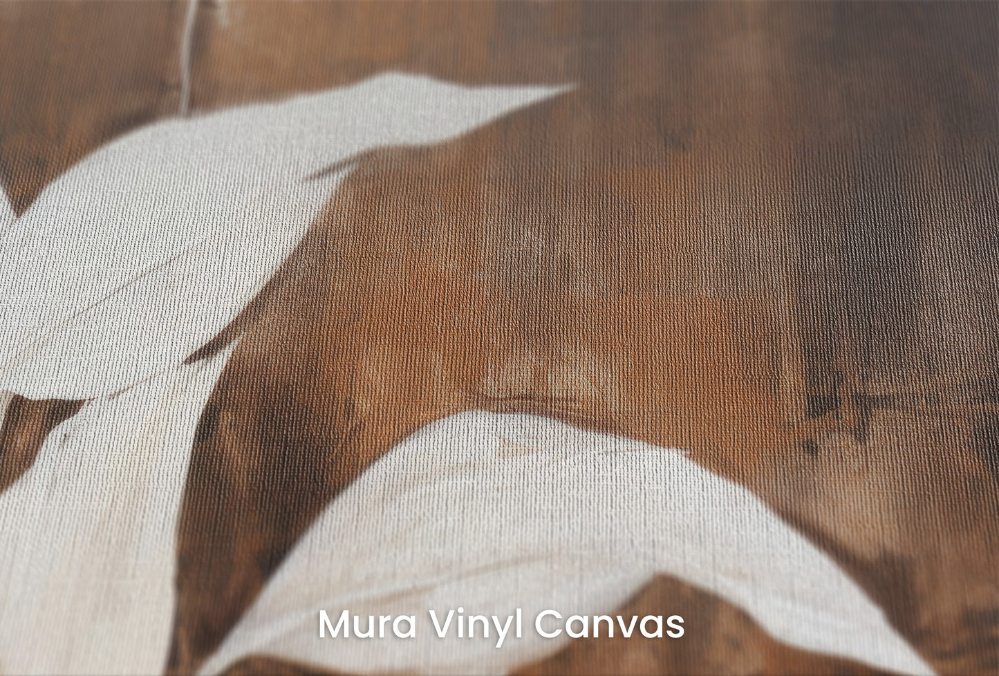 Zbliżenie na artystyczną fototapetę o nazwie Simplicity in Nature na podłożu Mura Vinyl Canvas - faktura naturalnego płótna.