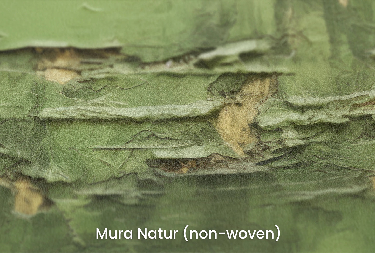 Zbliżenie na artystyczną fototapetę o nazwie Verdant Crumble na podłożu Mura Natur (non-woven) - naturalne i ekologiczne podłoże.