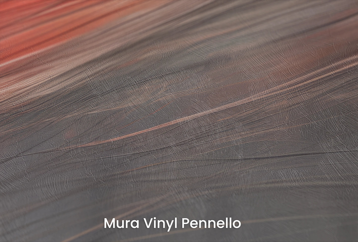 Zbliżenie na artystyczną fototapetę o nazwie Blaze of Glory na podłożu Mura Vinyl Pennello - faktura pociągnięć pędzla malarskiego.