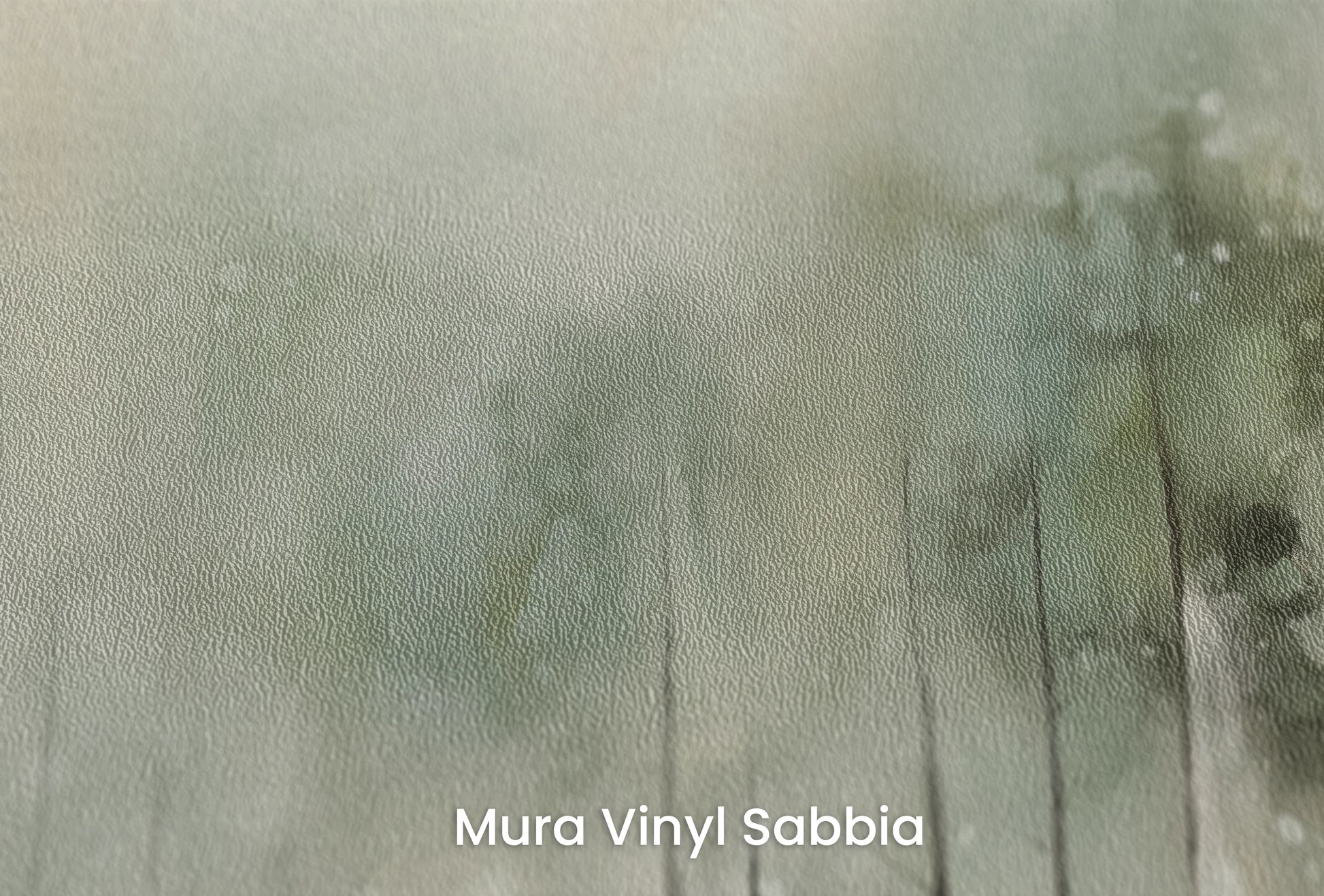Zbliżenie na artystyczną fototapetę o nazwie Echo Lasu na podłożu Mura Vinyl Sabbia struktura grubego ziarna piasku.