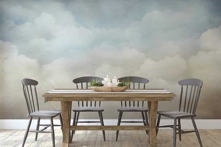 Fototapeta artystyczna o nazwie CLOUDS OF SERENE MAJESTY pokazana w aranżacji wnętrza.