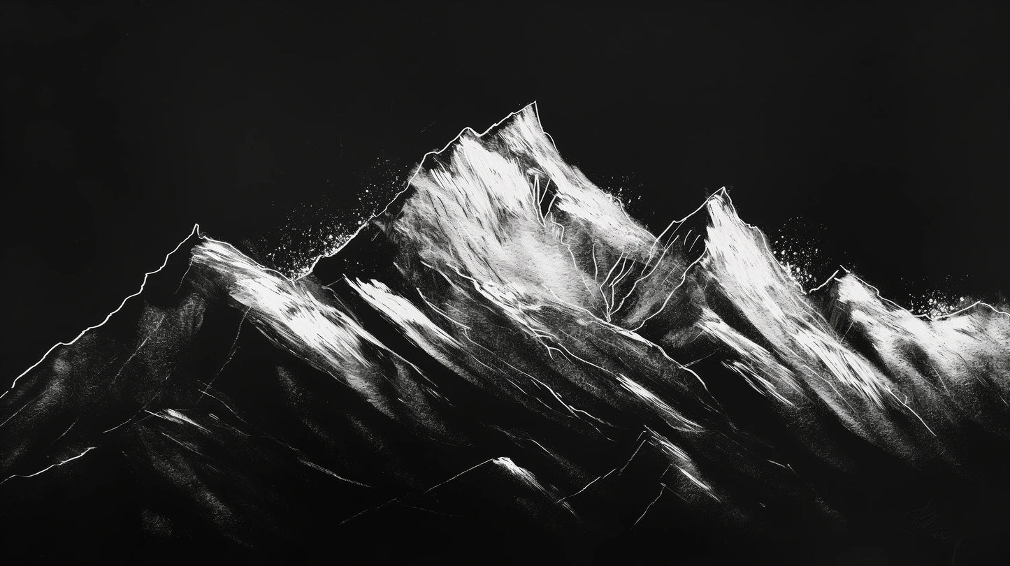 Prezentacja całego wzoru fototapety o nazwie Charcoal Edges