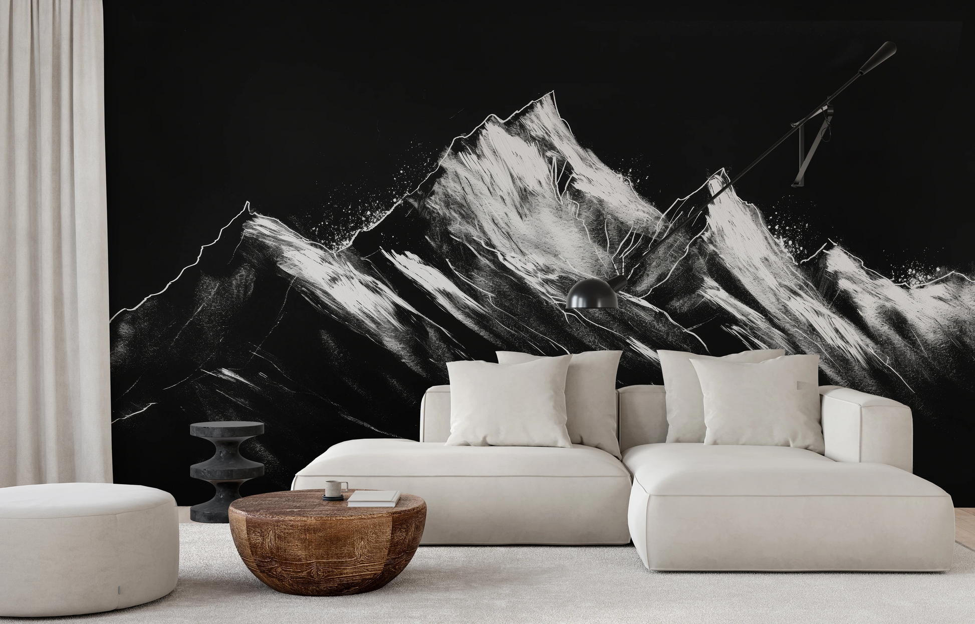 Fototapeta o nazwie Charcoal Edges użyta w aranzacji wnętrza.
