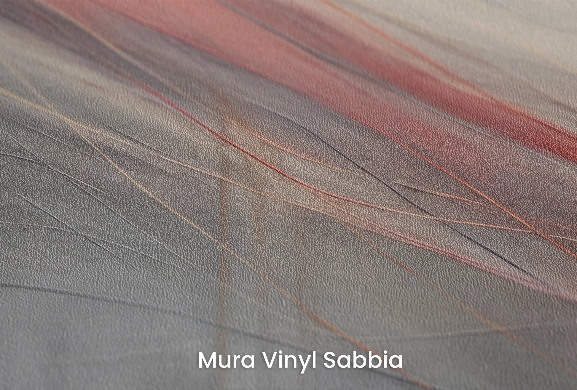 Zbliżenie na artystyczną fototapetę o nazwie Rustic Elegance na podłożu Mura Vinyl Sabbia struktura grubego ziarna piasku.