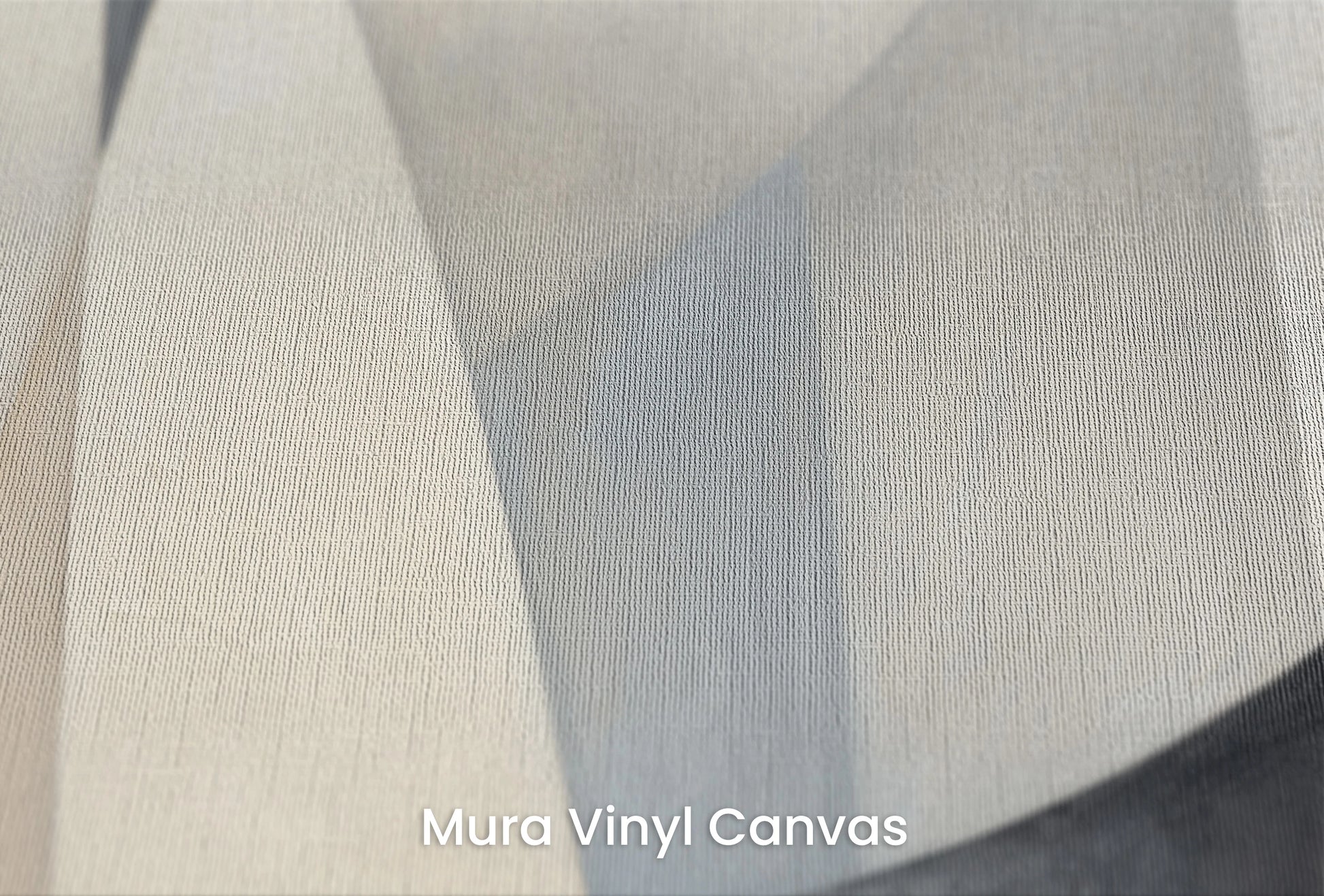 Zbliżenie na artystyczną fototapetę o nazwie Soft Geometric Blends na podłożu Mura Vinyl Canvas - faktura naturalnego płótna.