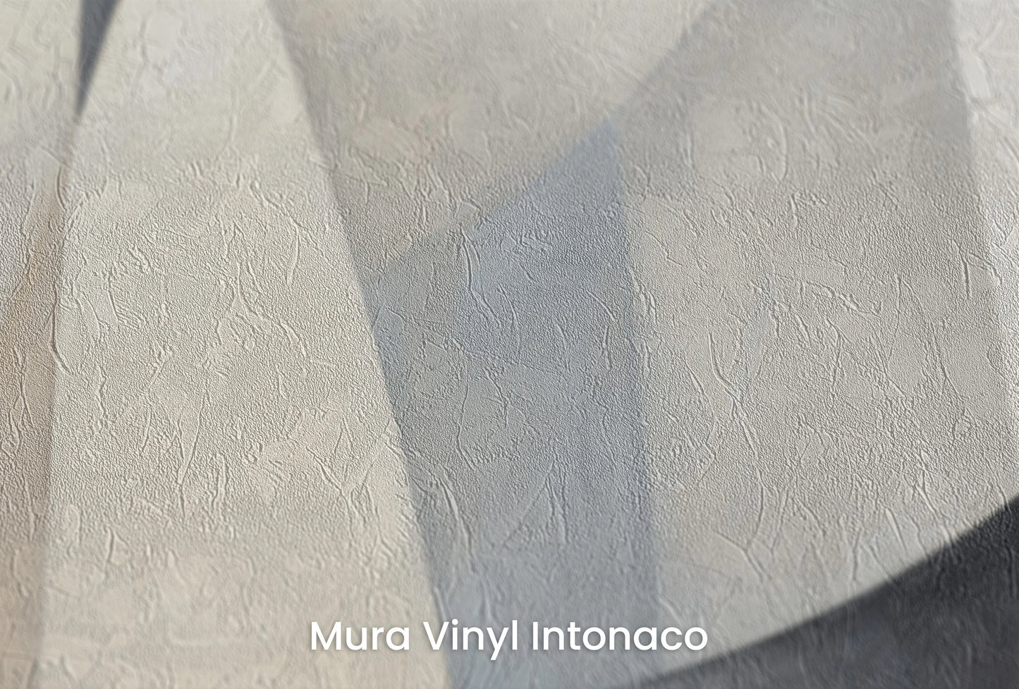 Zbliżenie na artystyczną fototapetę o nazwie Soft Geometric Blends na podłożu Mura Vinyl Intonaco - struktura tartego tynku.